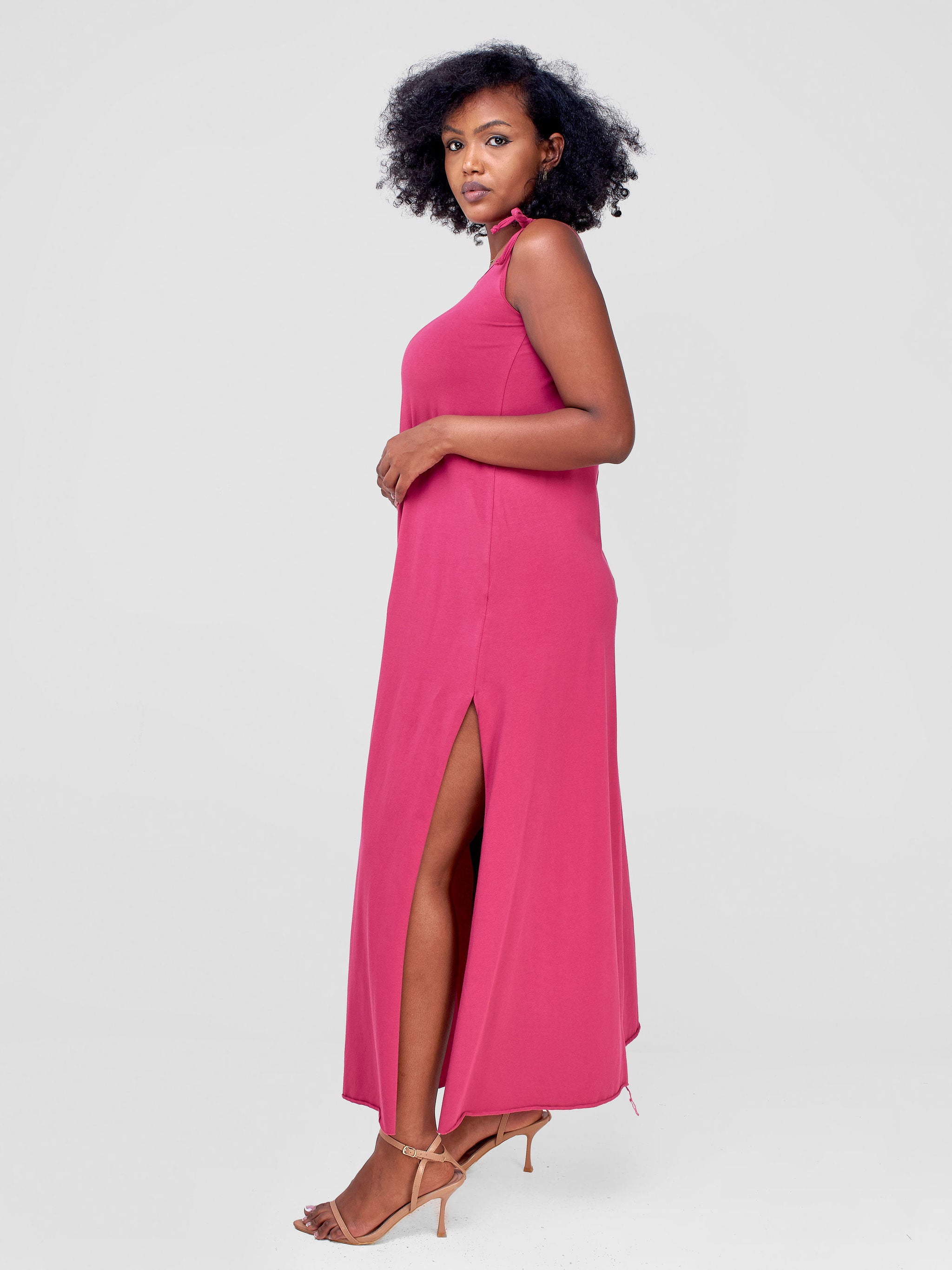 Zoya Chill Strappy Maxi Dress - Fuschia