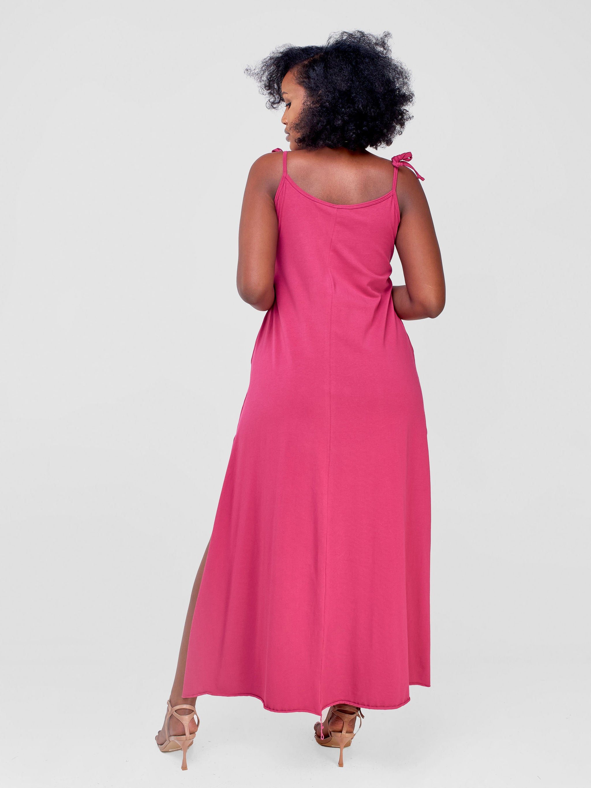 Zoya Chill Strappy Maxi Dress - Fuschia