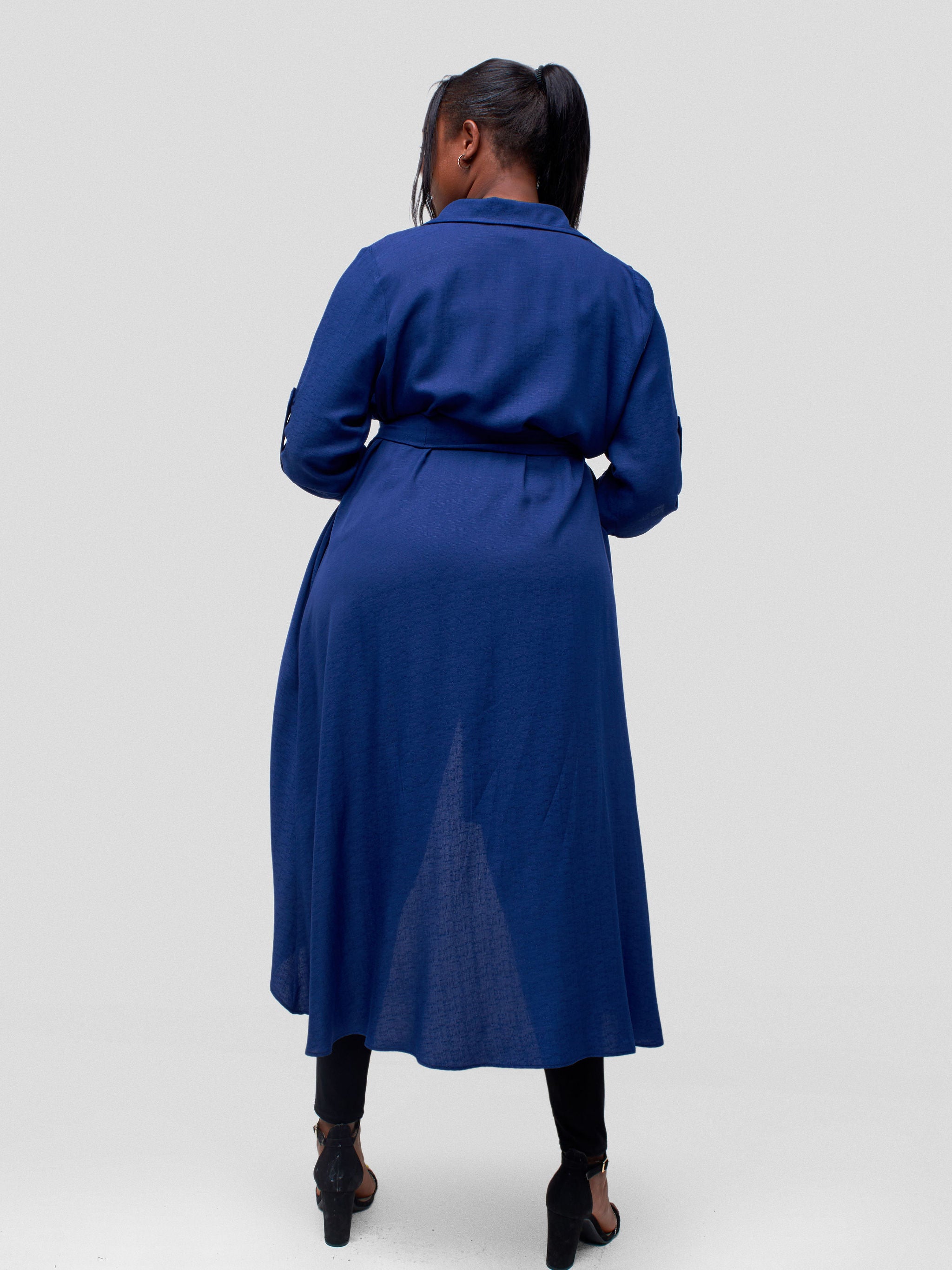 Vivo Ava 3/4 Sleeve Kimono - Navy Blue