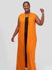 Vivo Basic Sleeveless Extra Long Lily Waterfall - Burnt Orange