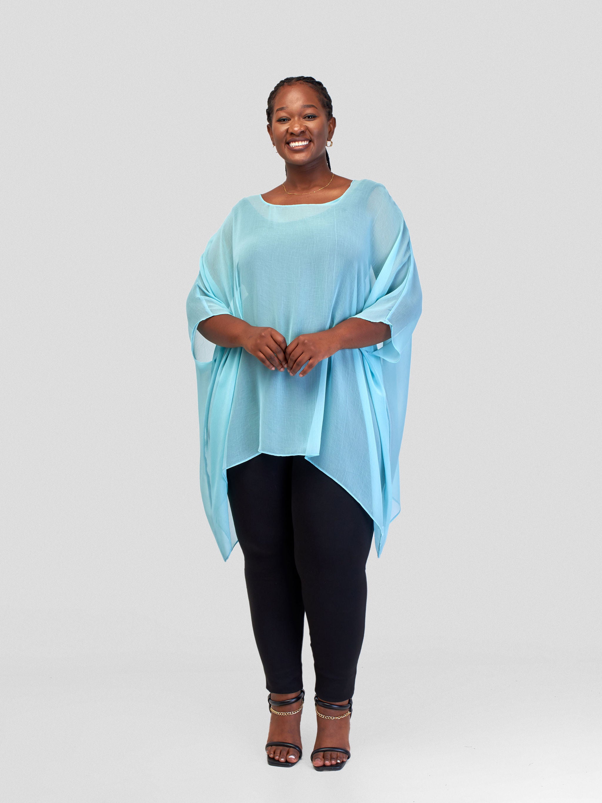 Vivo Basic Liv Chiffon Top - Portuguese Mint