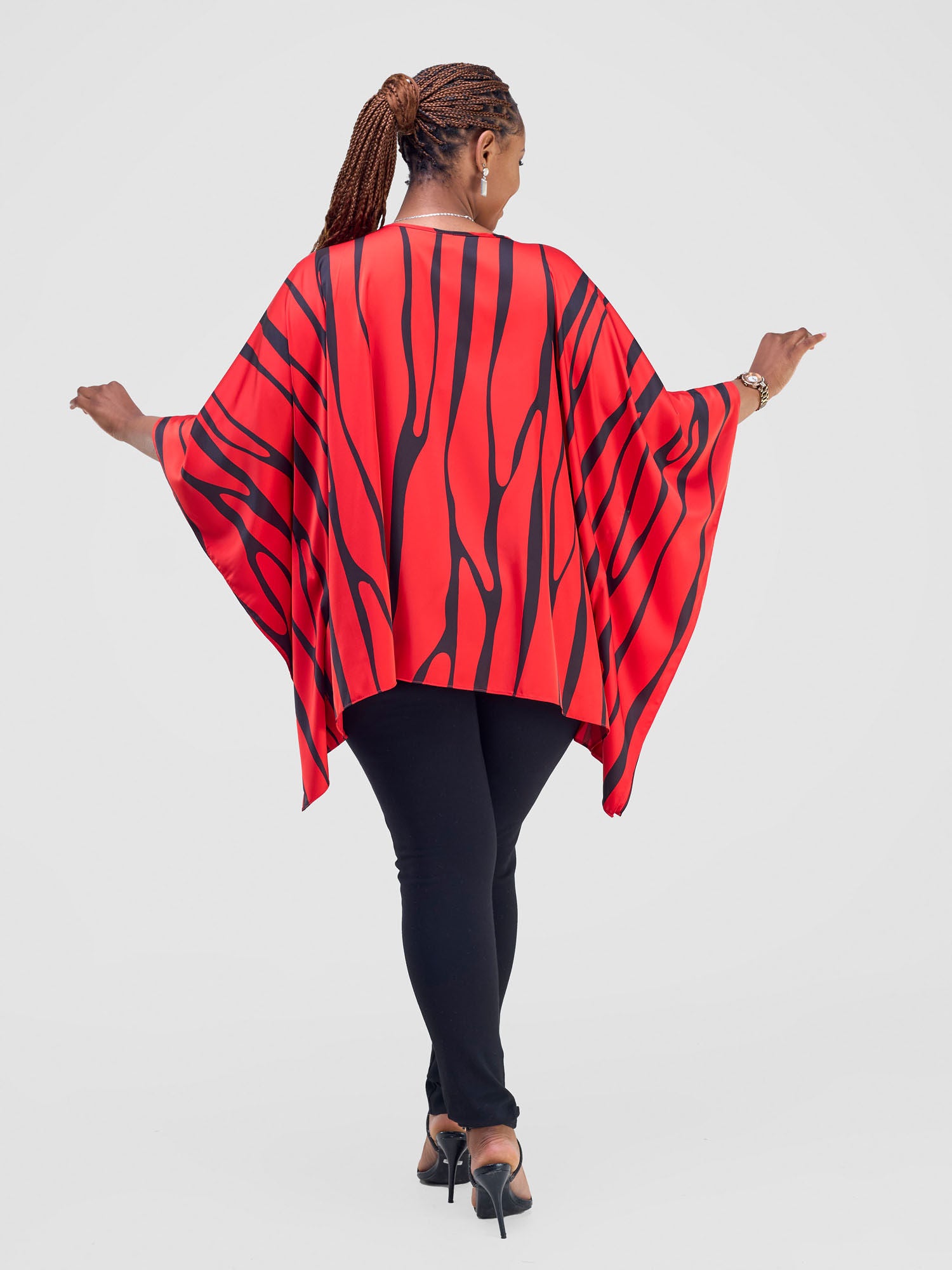 Vivo Ayana Wide Top - Red / Black Sidi L Print