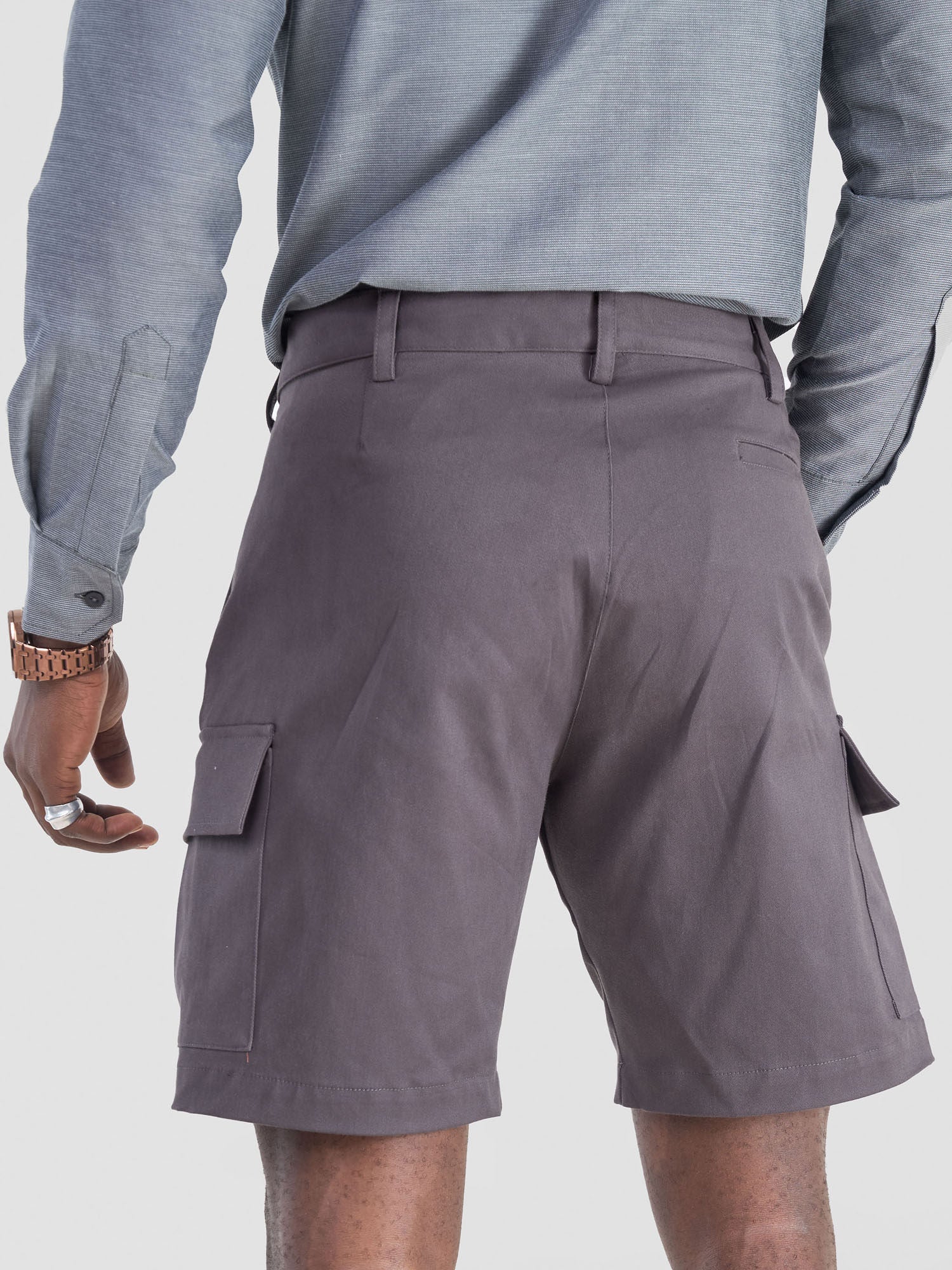 Safari Men's Cargo Shorts - Dark Grey