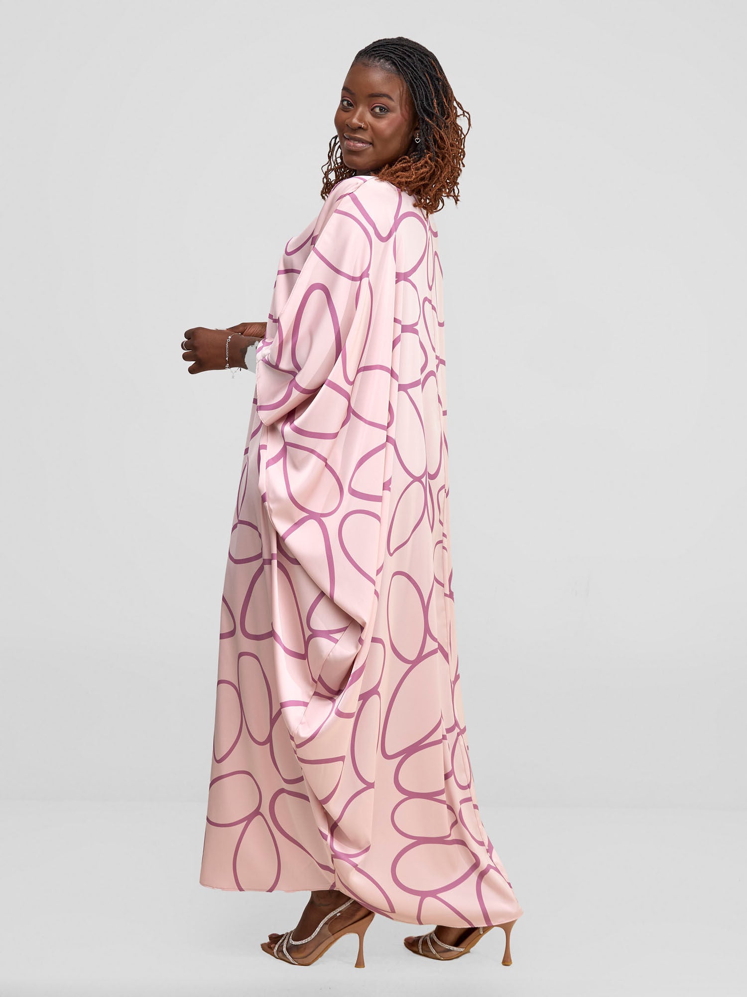Vivo Lani Maxi Dress - Pink Koto Print