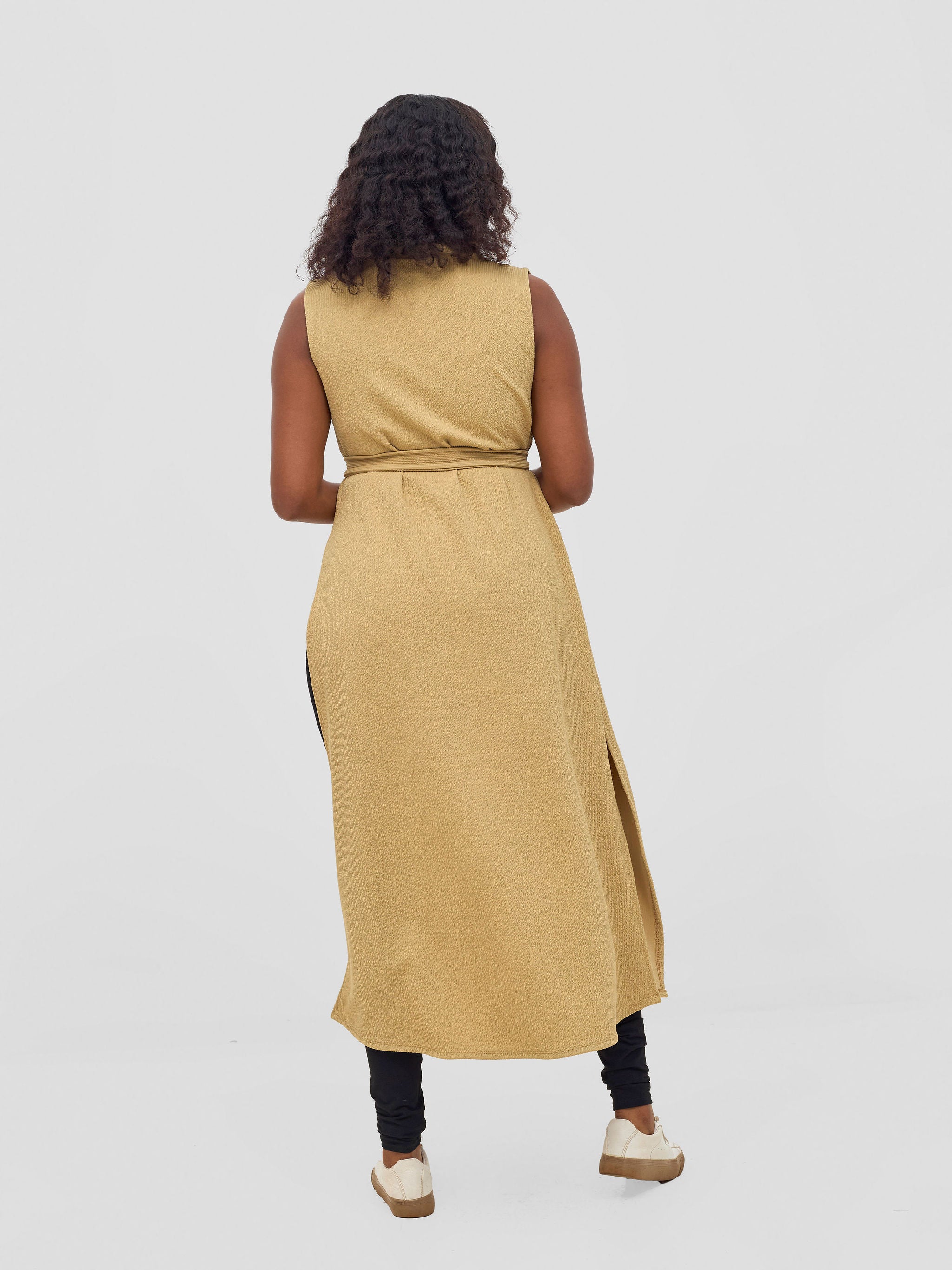 Vivo Chela Sleeveless Waterfall - Light Taupe