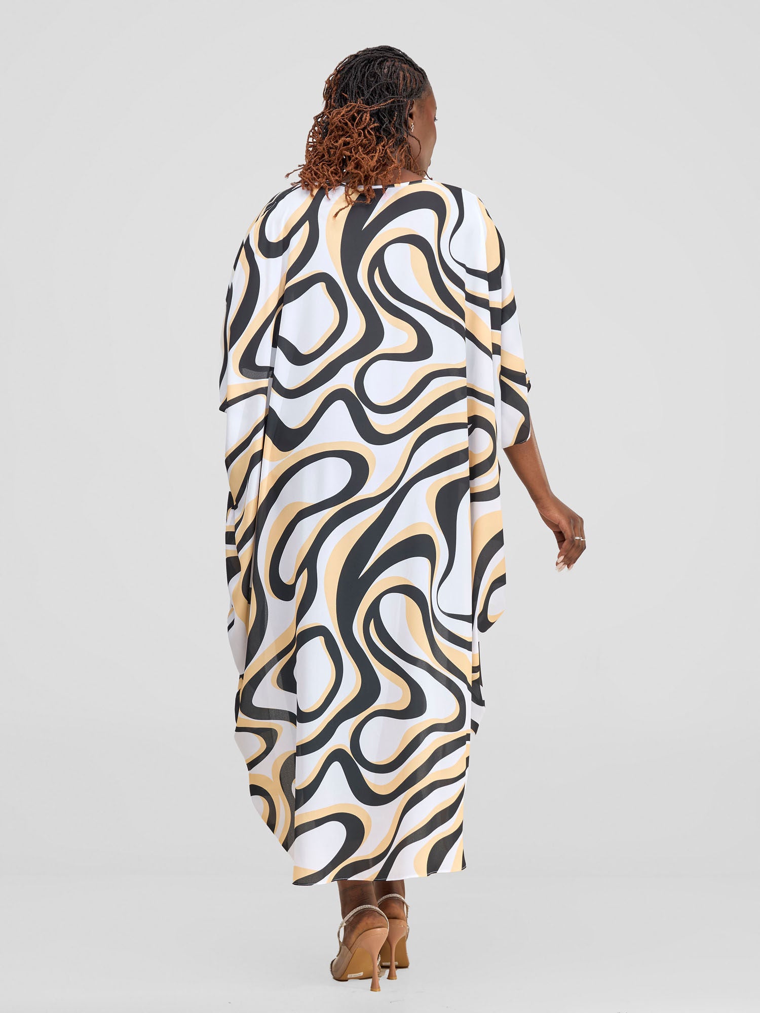 Vivo X Essence High Low Top - White / Mustard Manda Print