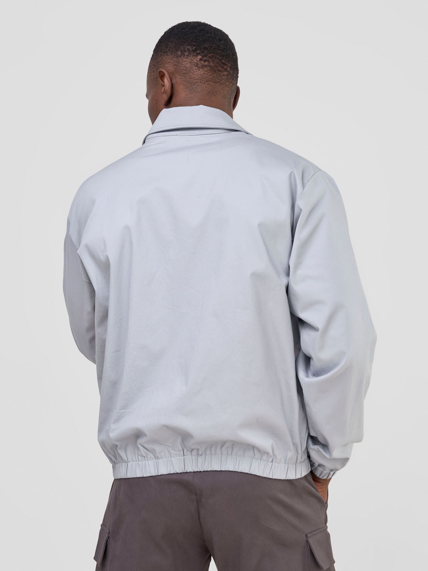 Safari Men's Bomber Jacket - Light Grey