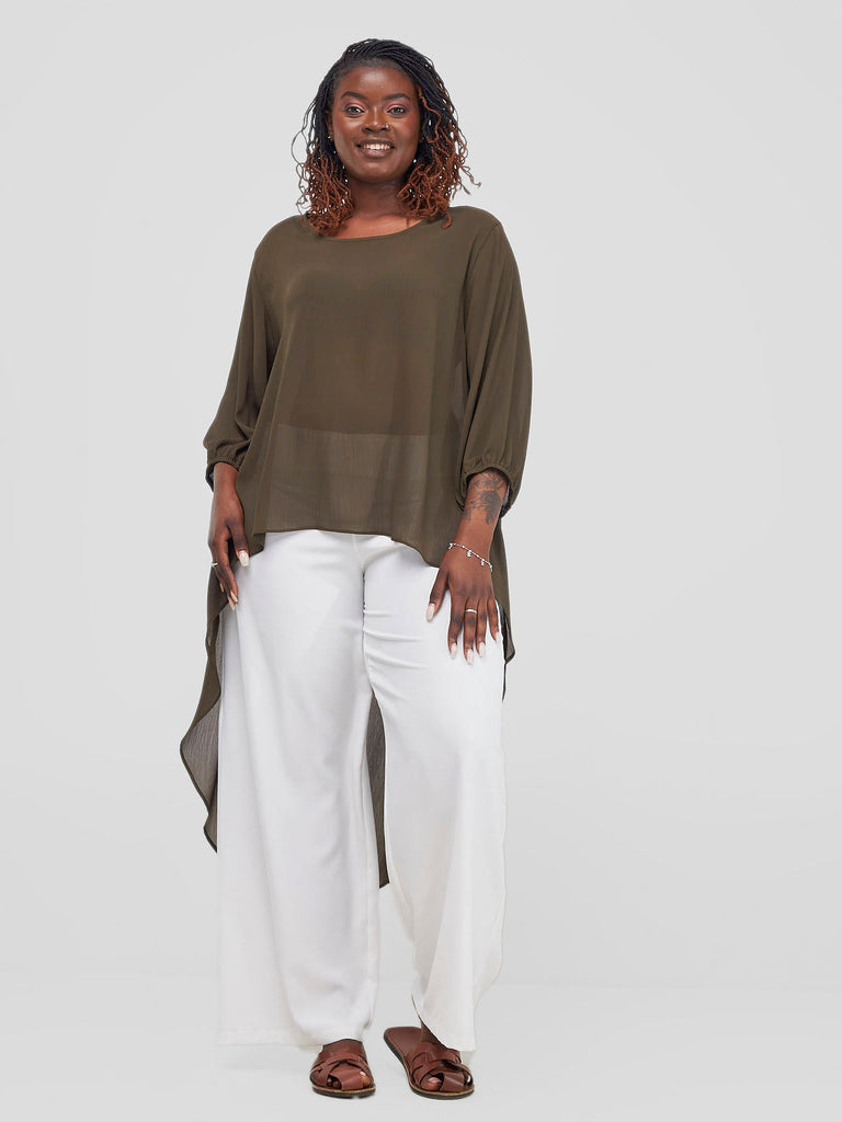 Vivo Basic Nalia High low Chiffon Top Hunters Vivo Fashion Group Kenya