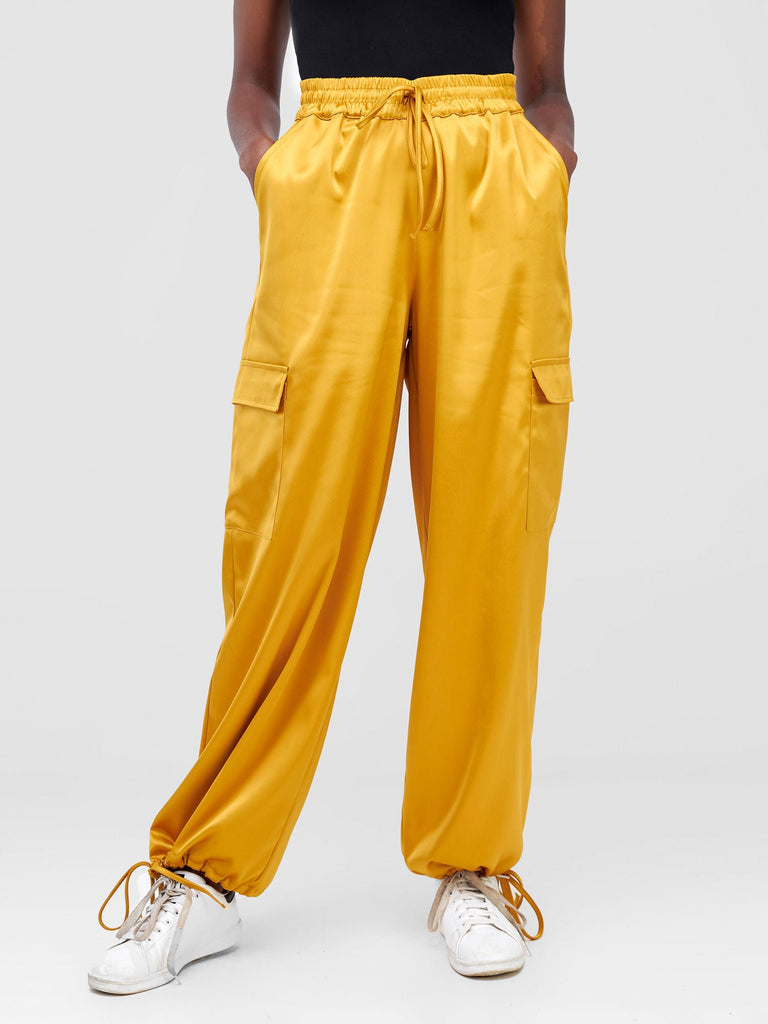 Zoya Luna Cargo Pants - Mustard