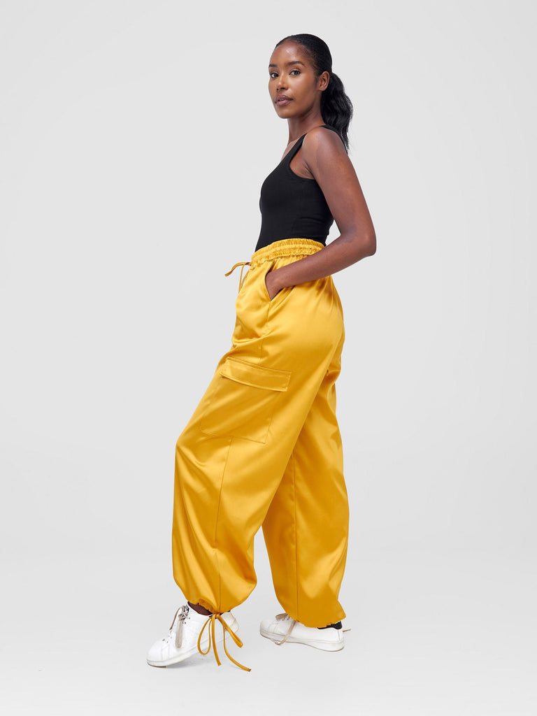 Zoya Luna Cargo Pants - Mustard