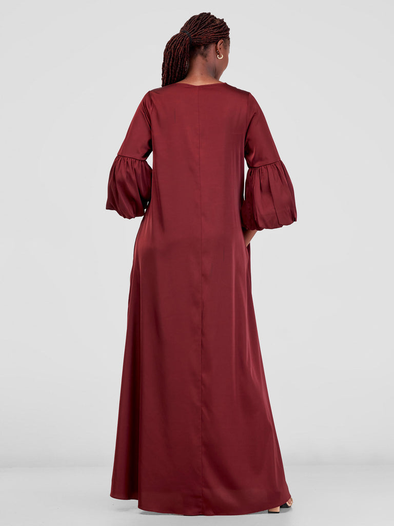 Vivo Hanabi Tent Maxi Dress - Dark Rust