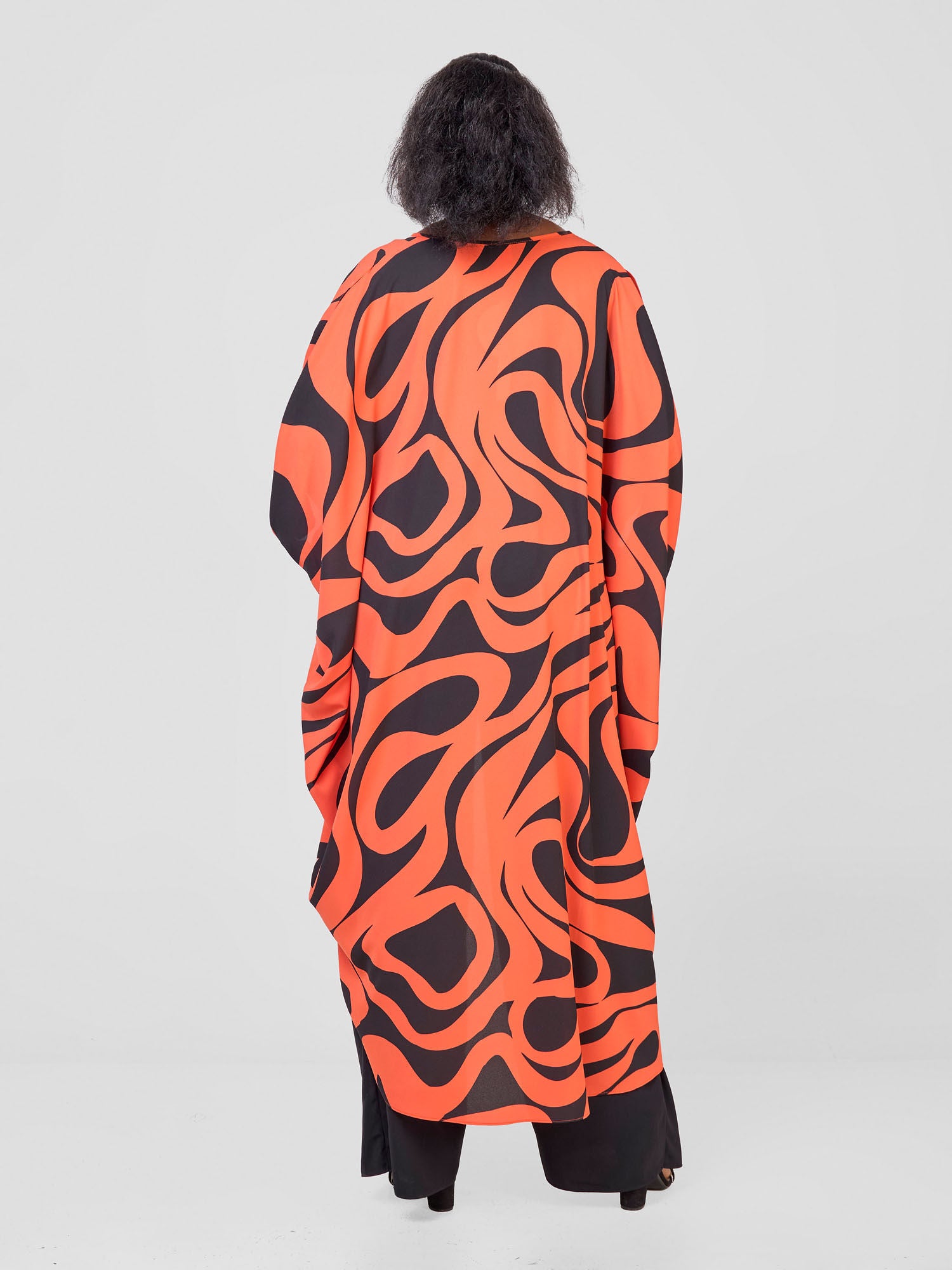 Vivo X Essence High Low Top - Orange / Black Manda Print