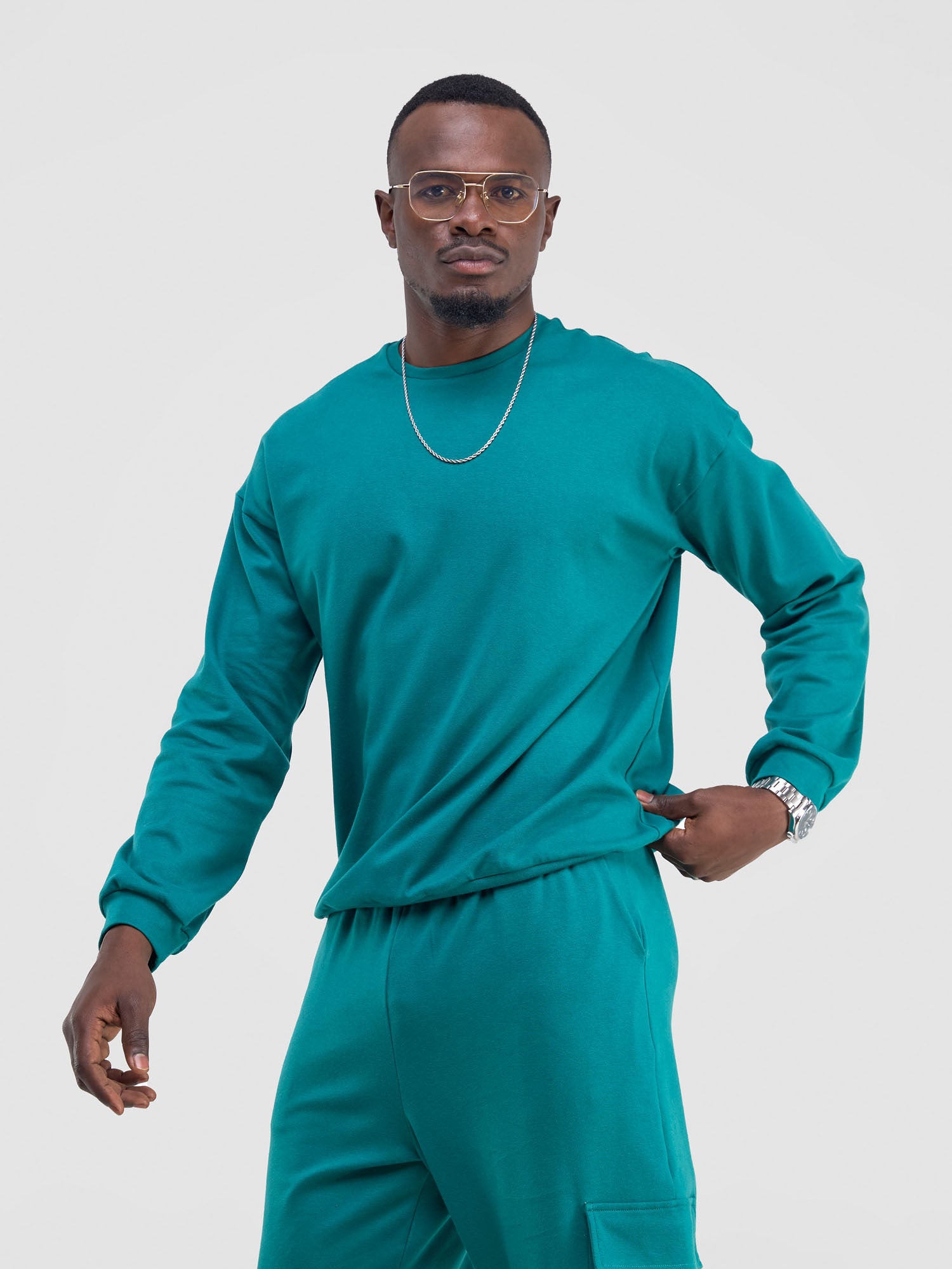 Zoya Yuni Men's Sweatshirt - Teal Green