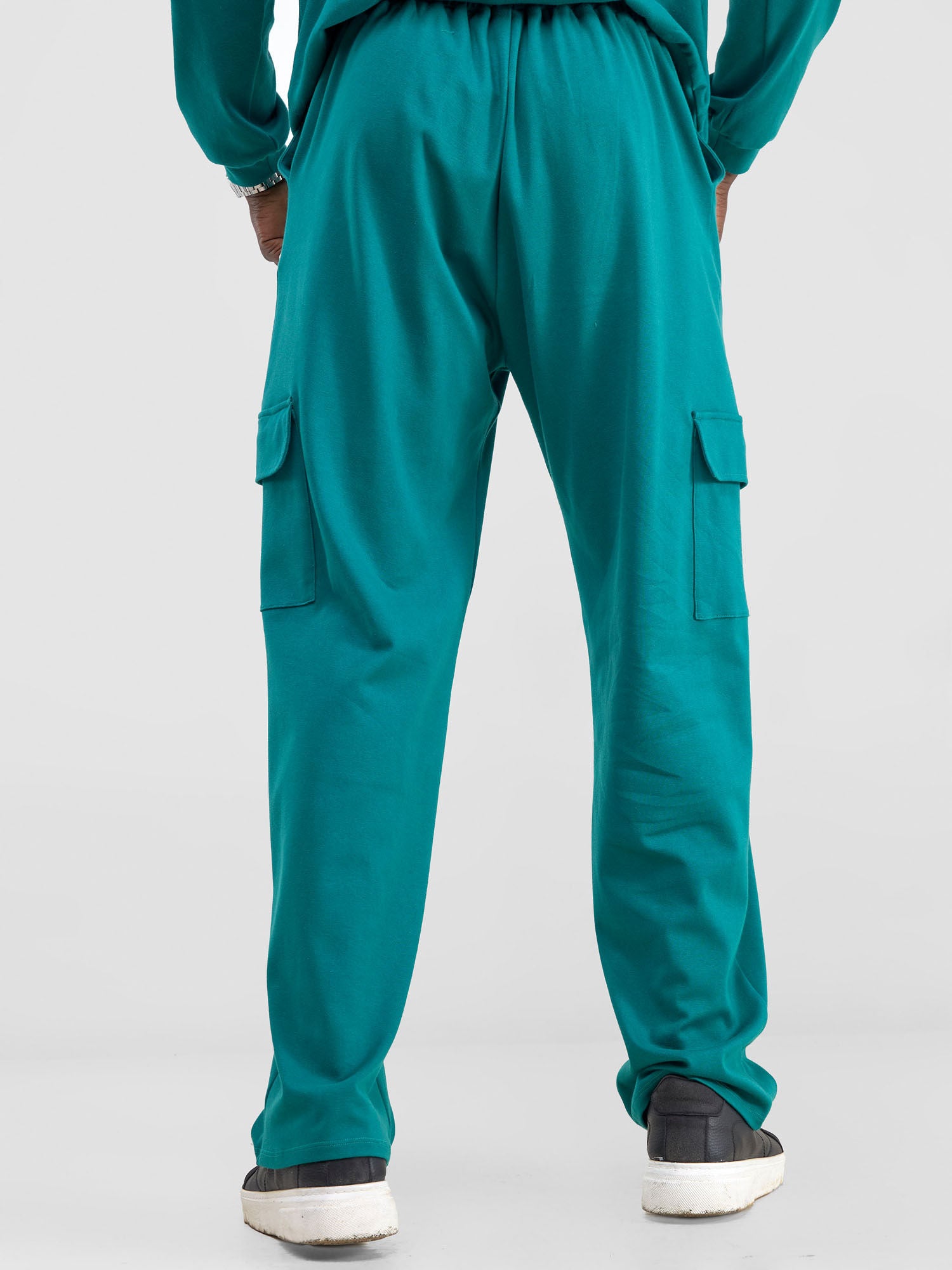 Zoya Men's Cargo Pants - Teal Green