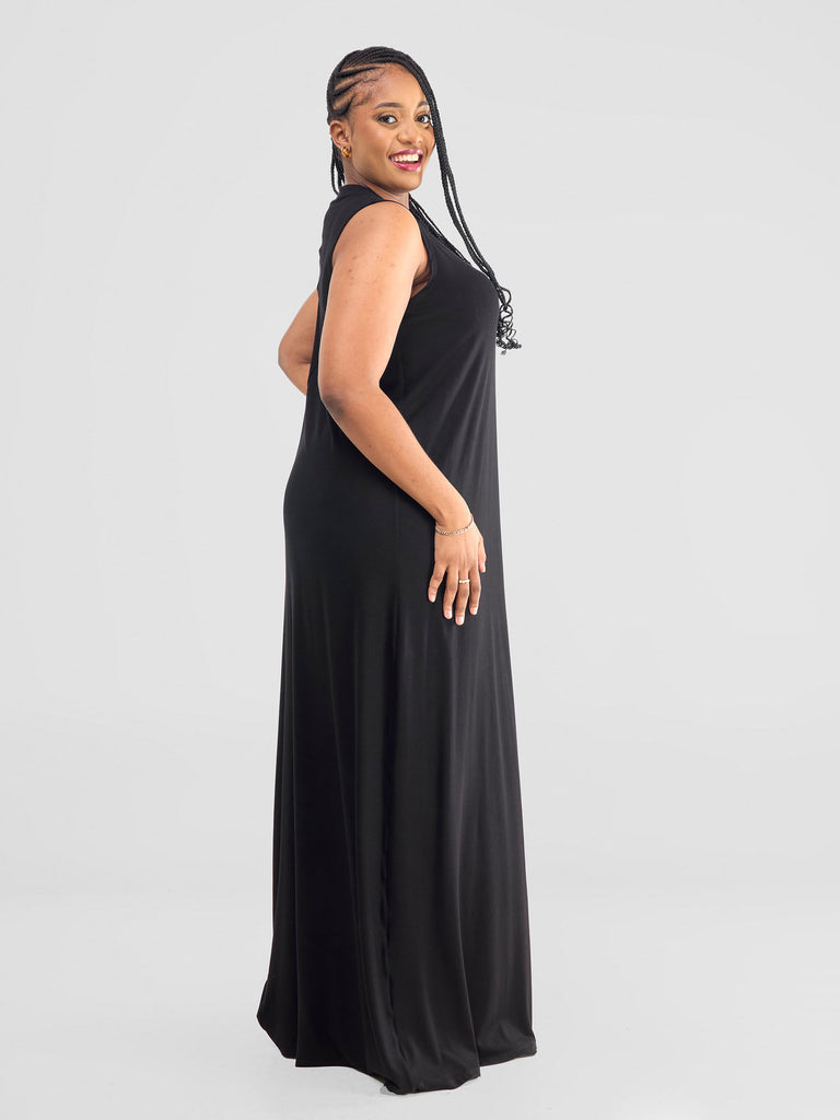Vivo Mock Maxi Dress - Black