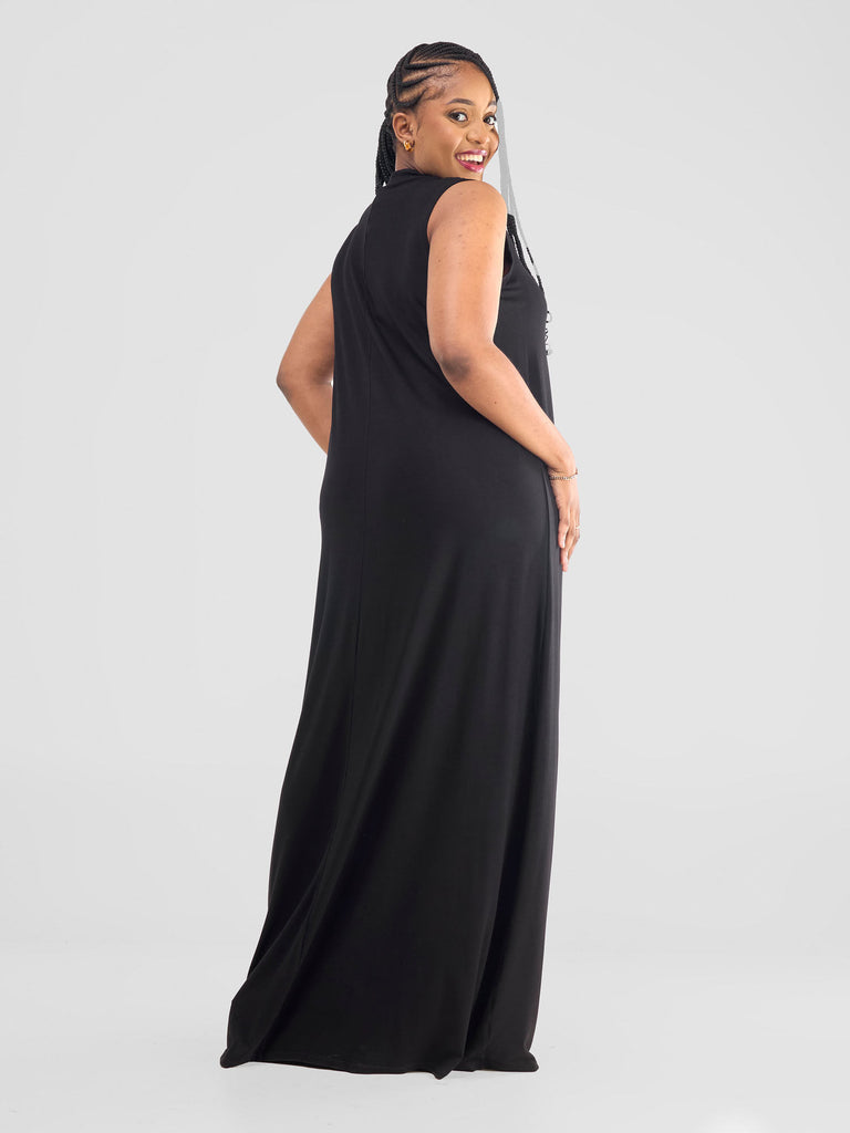 Vivo Mock Maxi Dress - Black