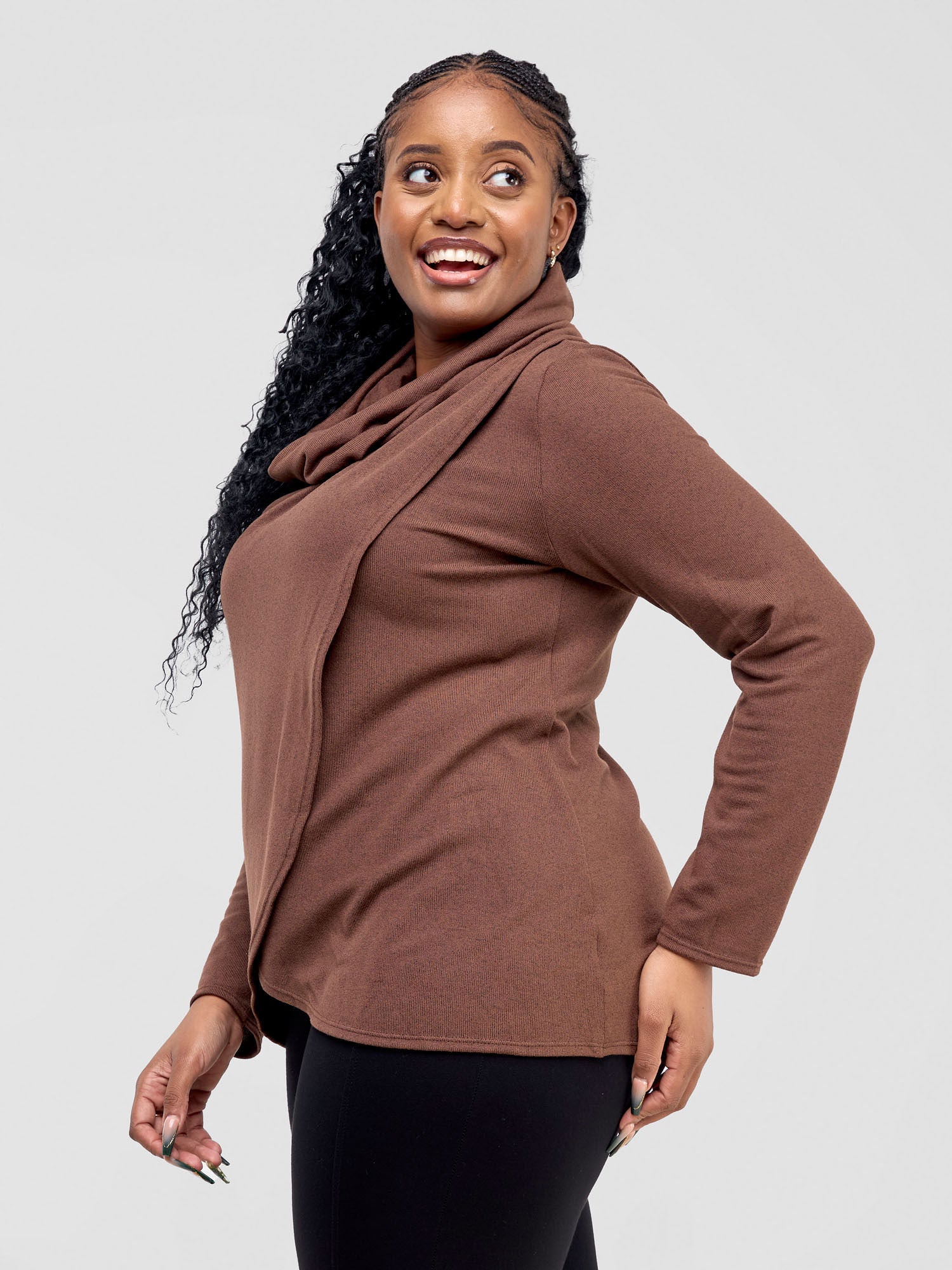 Vivo Basic Tulip Sweater - Chocolate