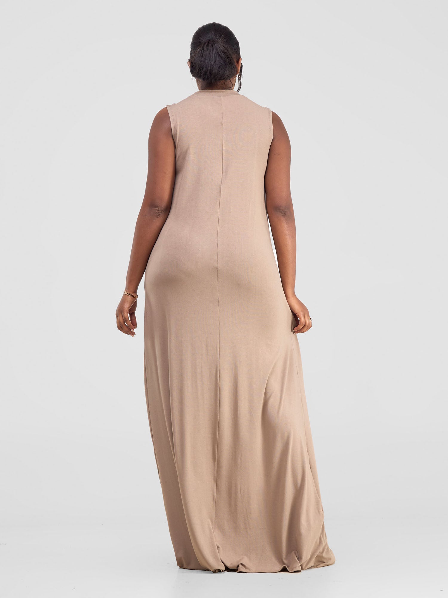 Vivo Mock Maxi Dress - Taupe