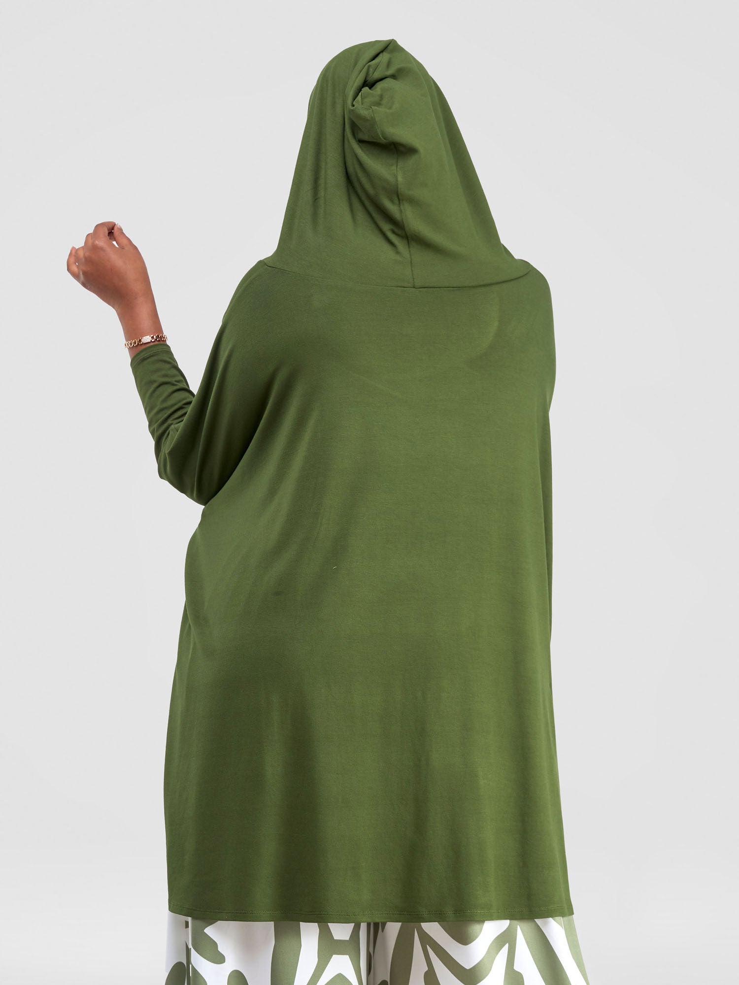 Vivo Kala Hooded Poncho - Hunters Green