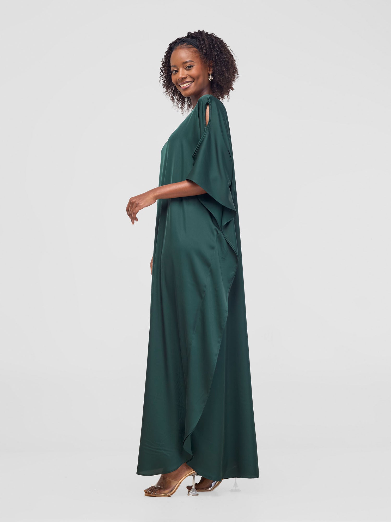 Dusky green maxi dress hotsell