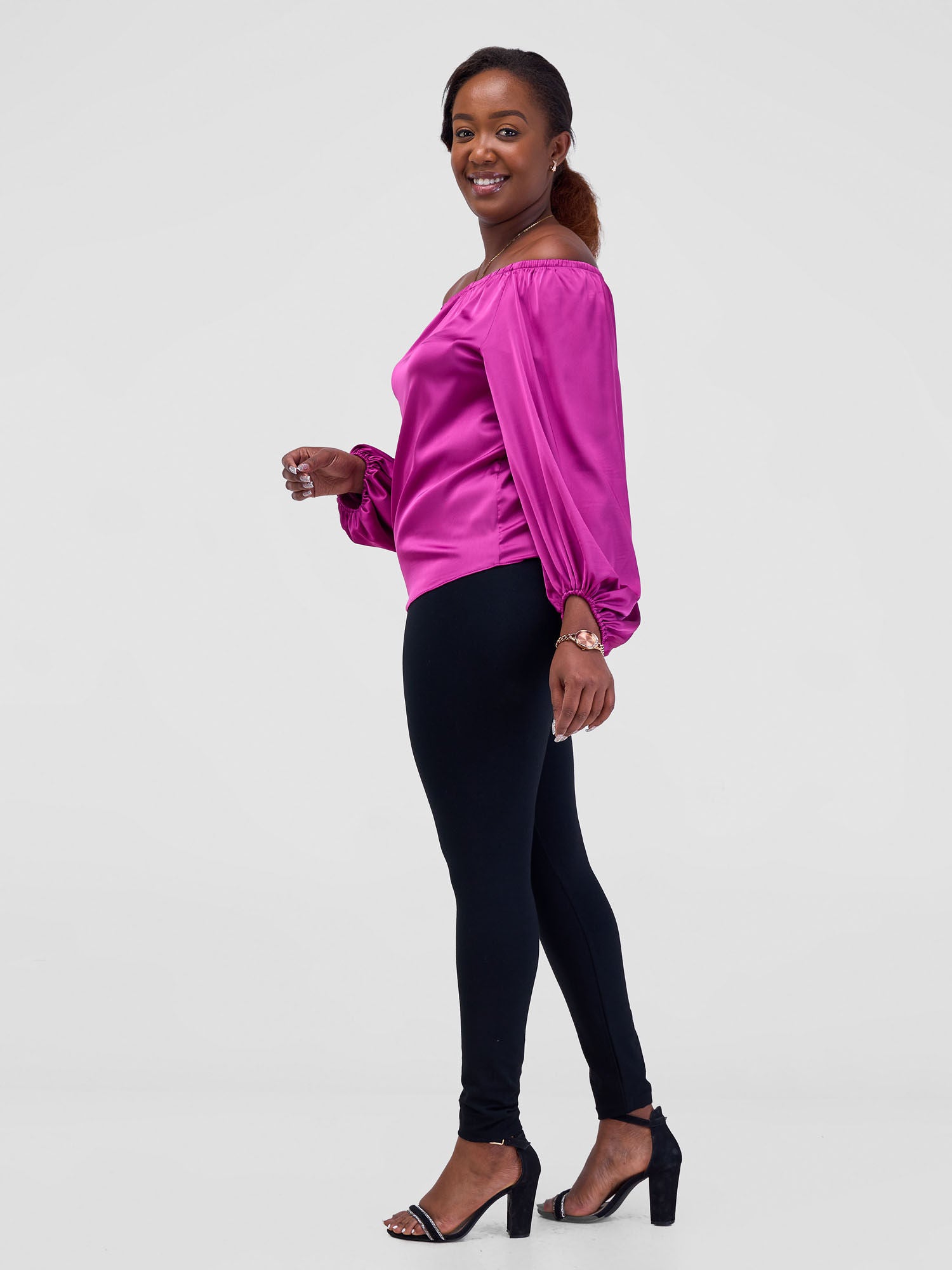 Vivo Hanabi Off - Shoulder Top - Purple