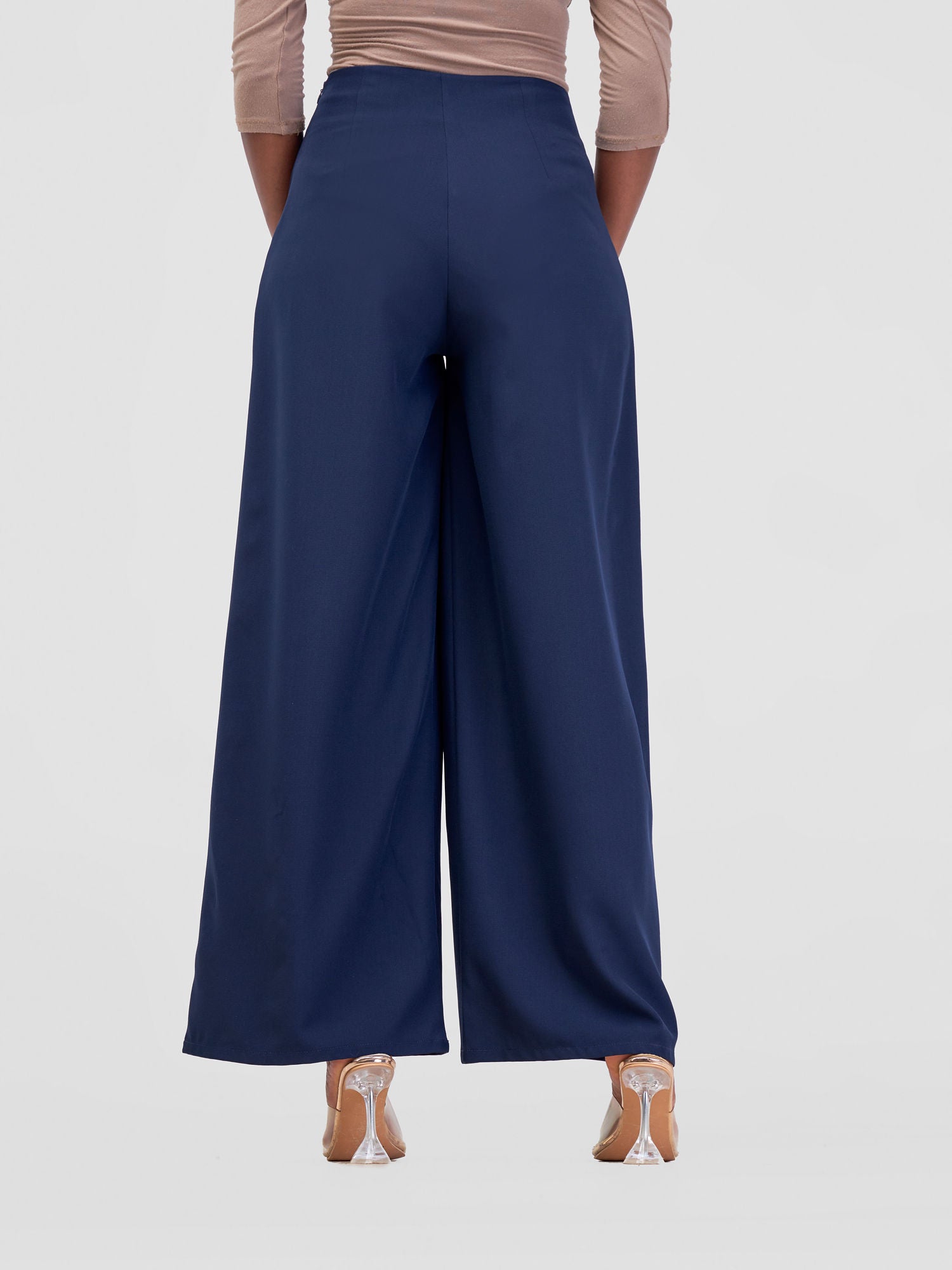 Vivo Ajani Wide Leg Pants - Dark Navy Blue