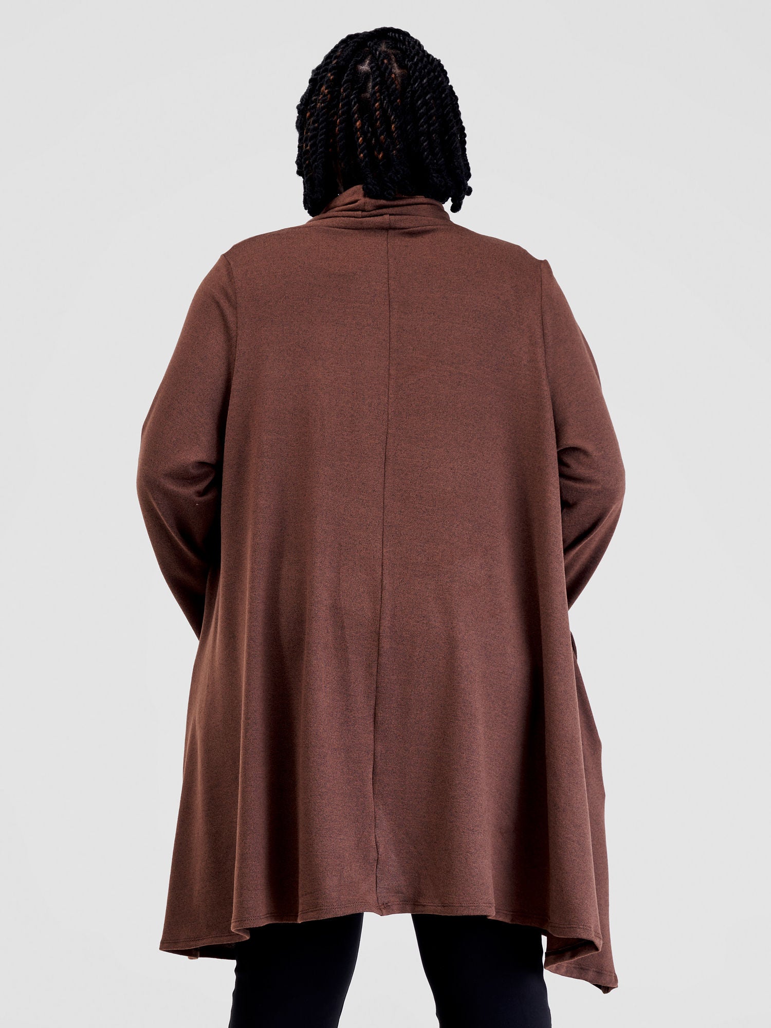 Vivo Basic Imelda Cowl Sweater - Chocolate