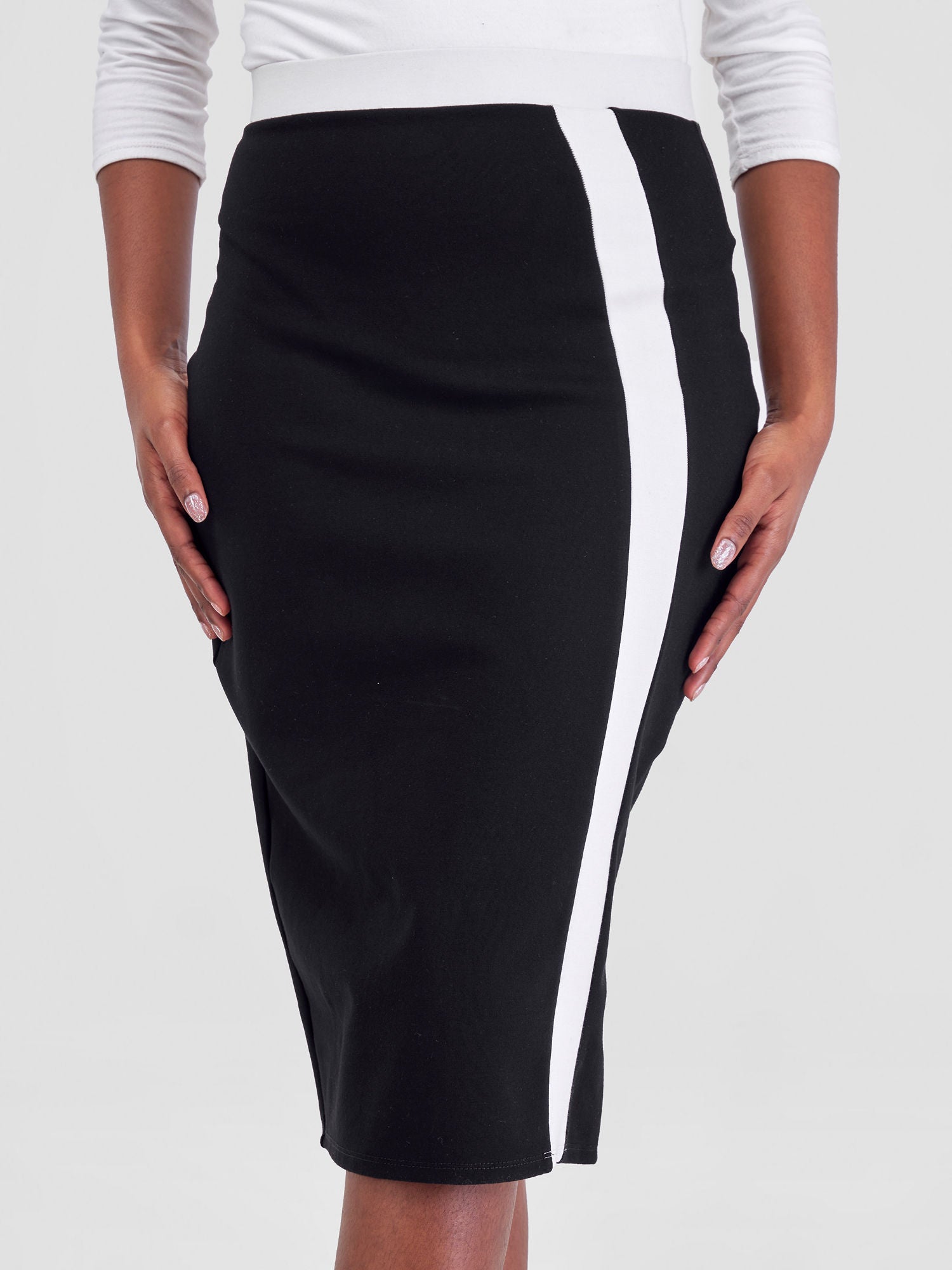 Vivo Azawi Pencil Skirt - Black / White