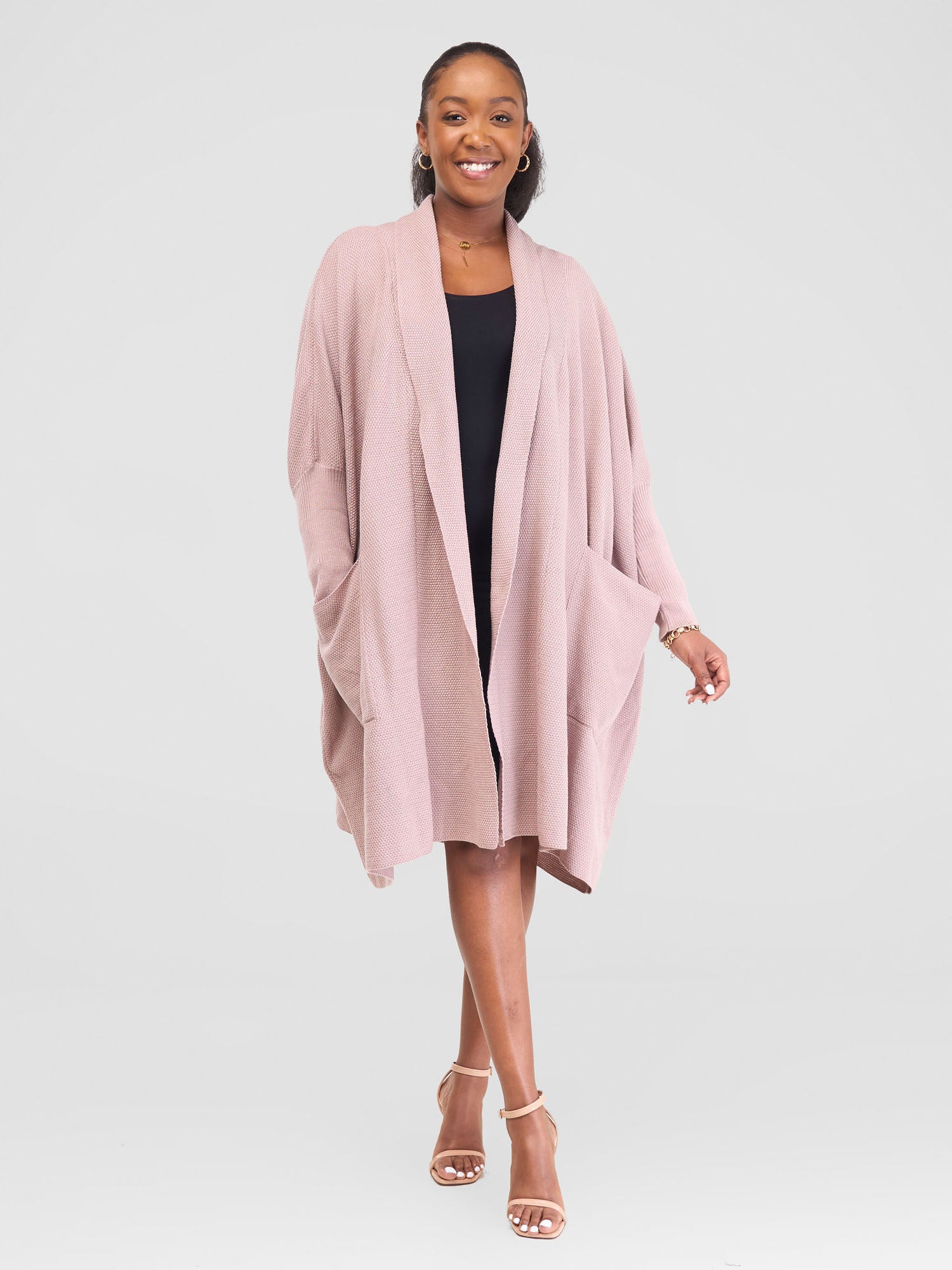 Vivo Cuffed Wide Sweater - Light Taupe