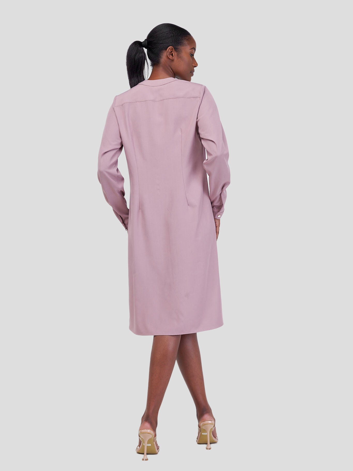 Vivo Ajani V-Neck Shift Dress - Peach