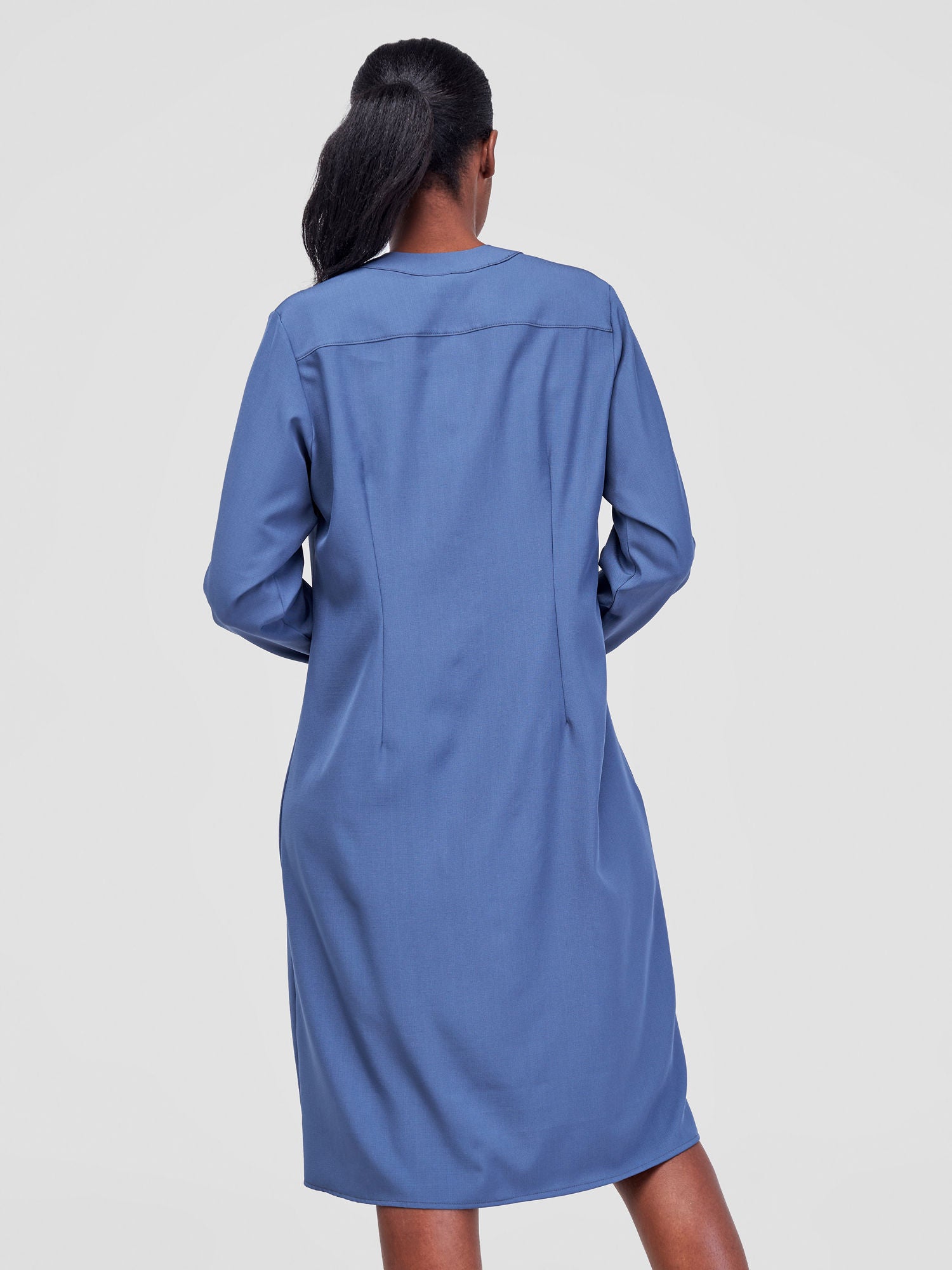 Vivo Ajani V-Neck Shift Dress - Blue