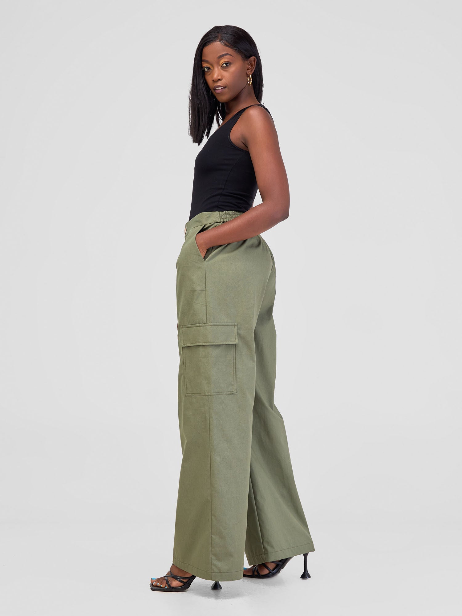 Safari Hawi Cargo Pants - Olive Green