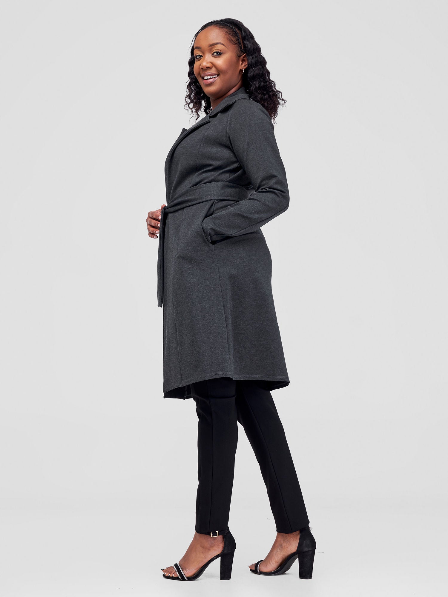 Vivo Basic Trench Coat - Grey