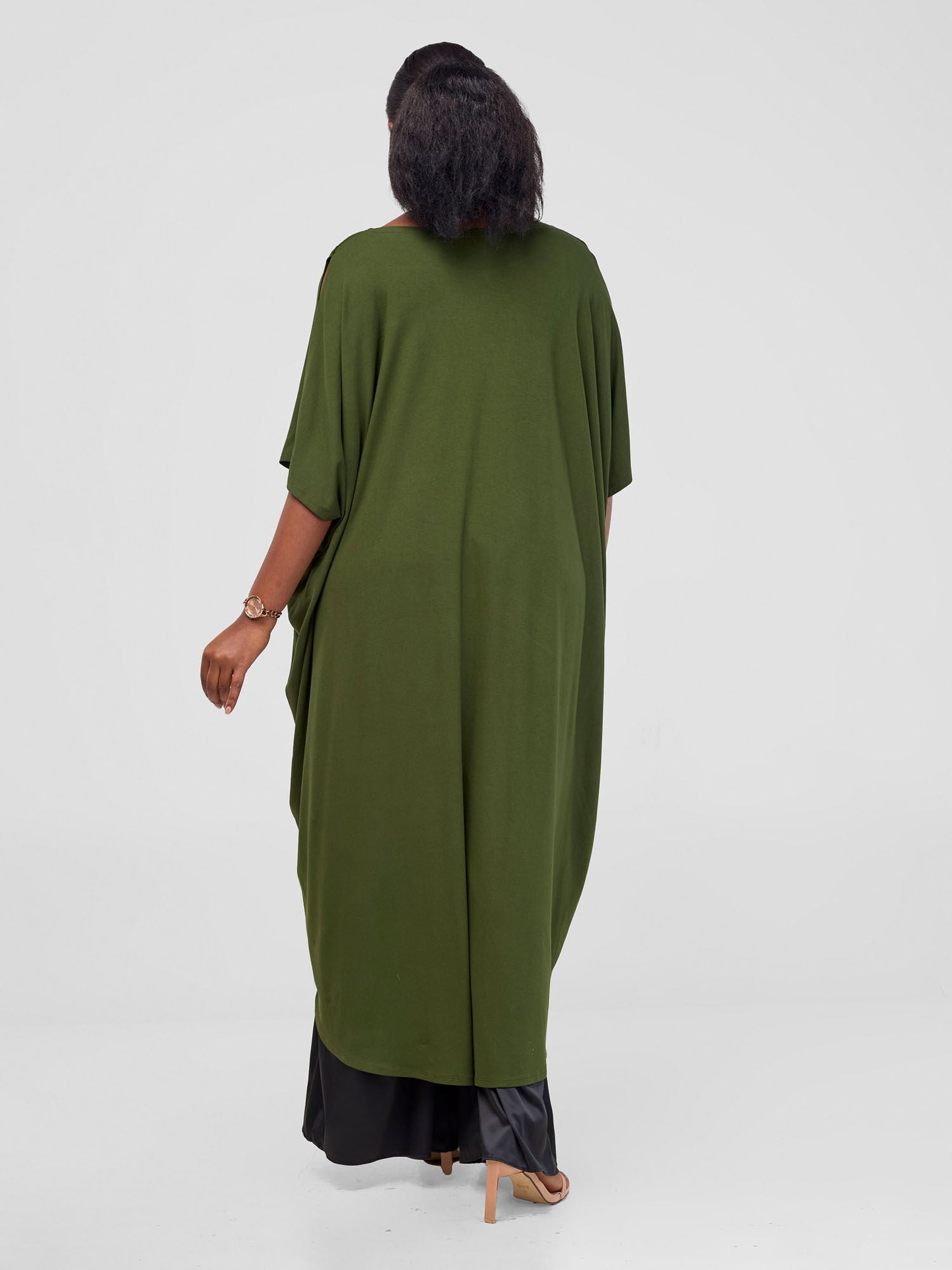 Vivo Basic Wide High Loww Jersey Top - Hunters