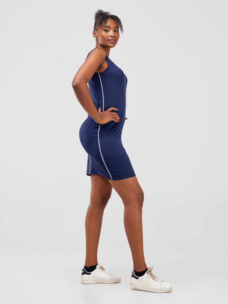 Zoya Taani Mini Dress - Navy