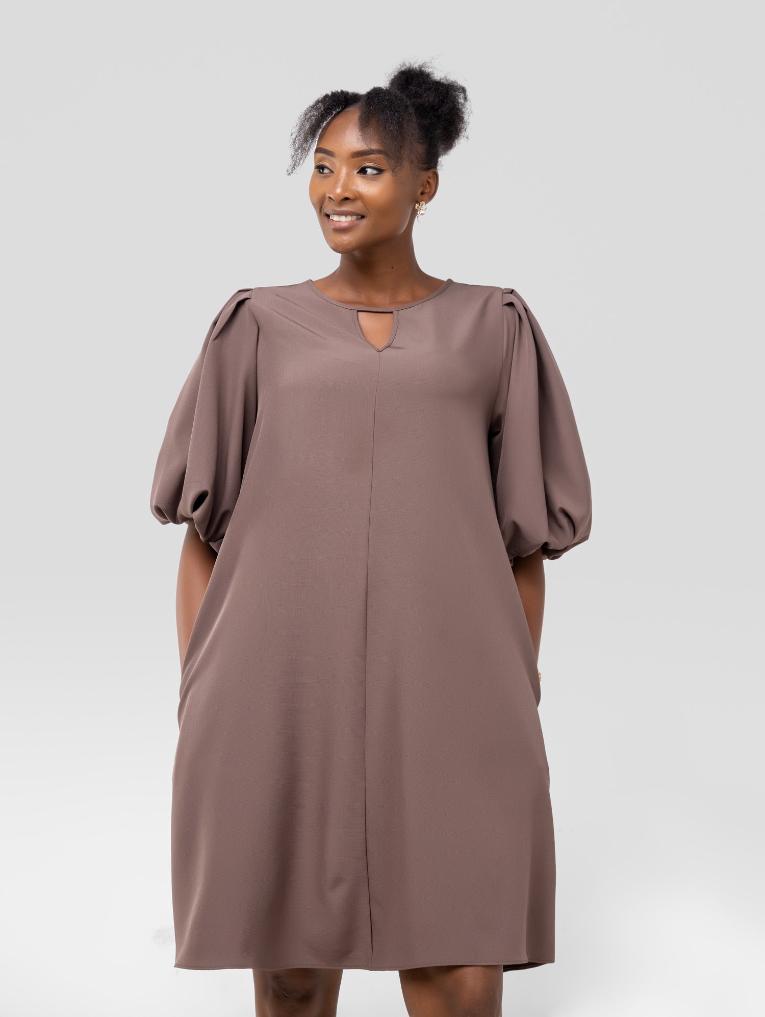 Dark taupe dress hotsell