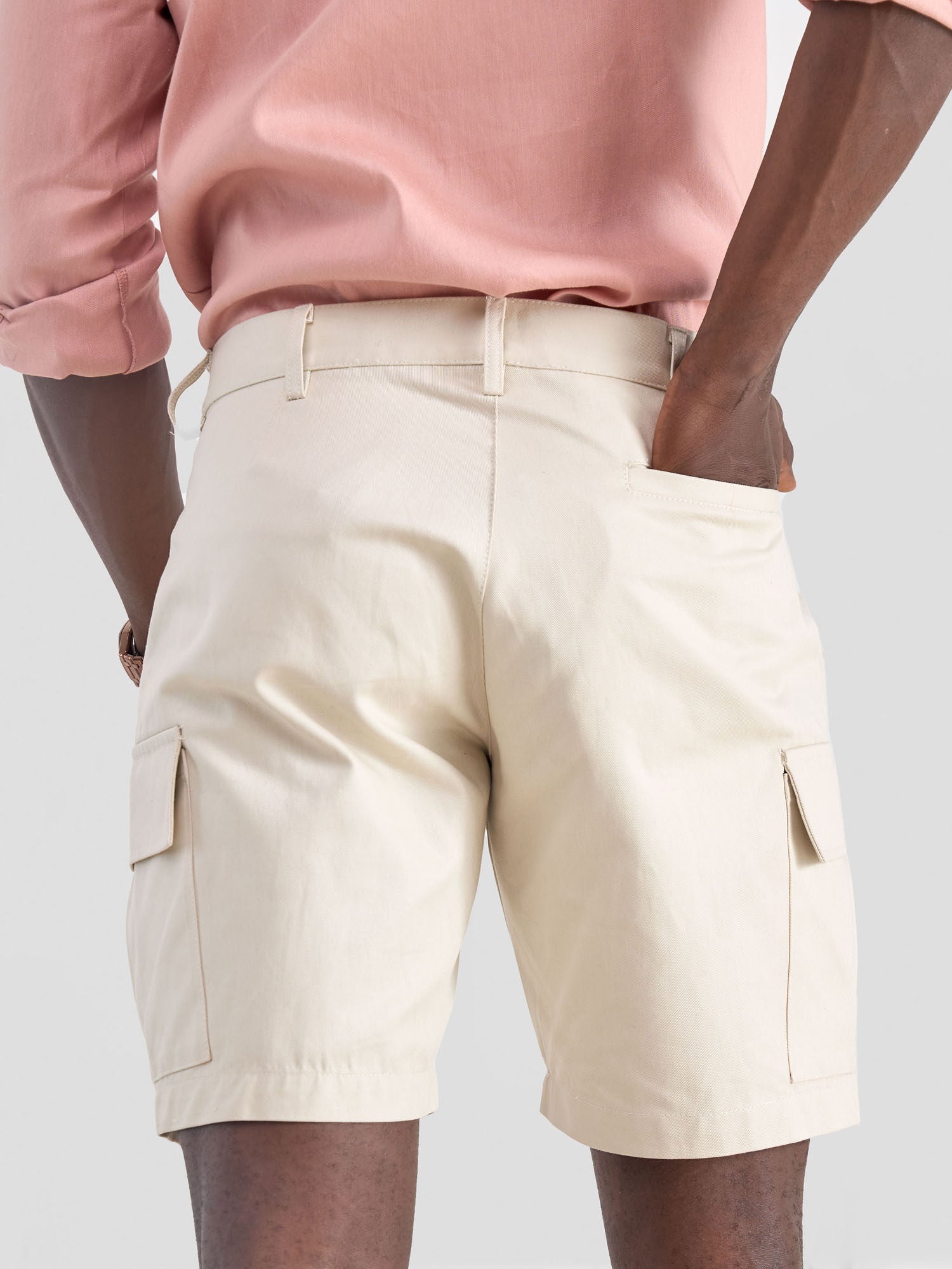 Safari Men's Cargo Shorts - Beige