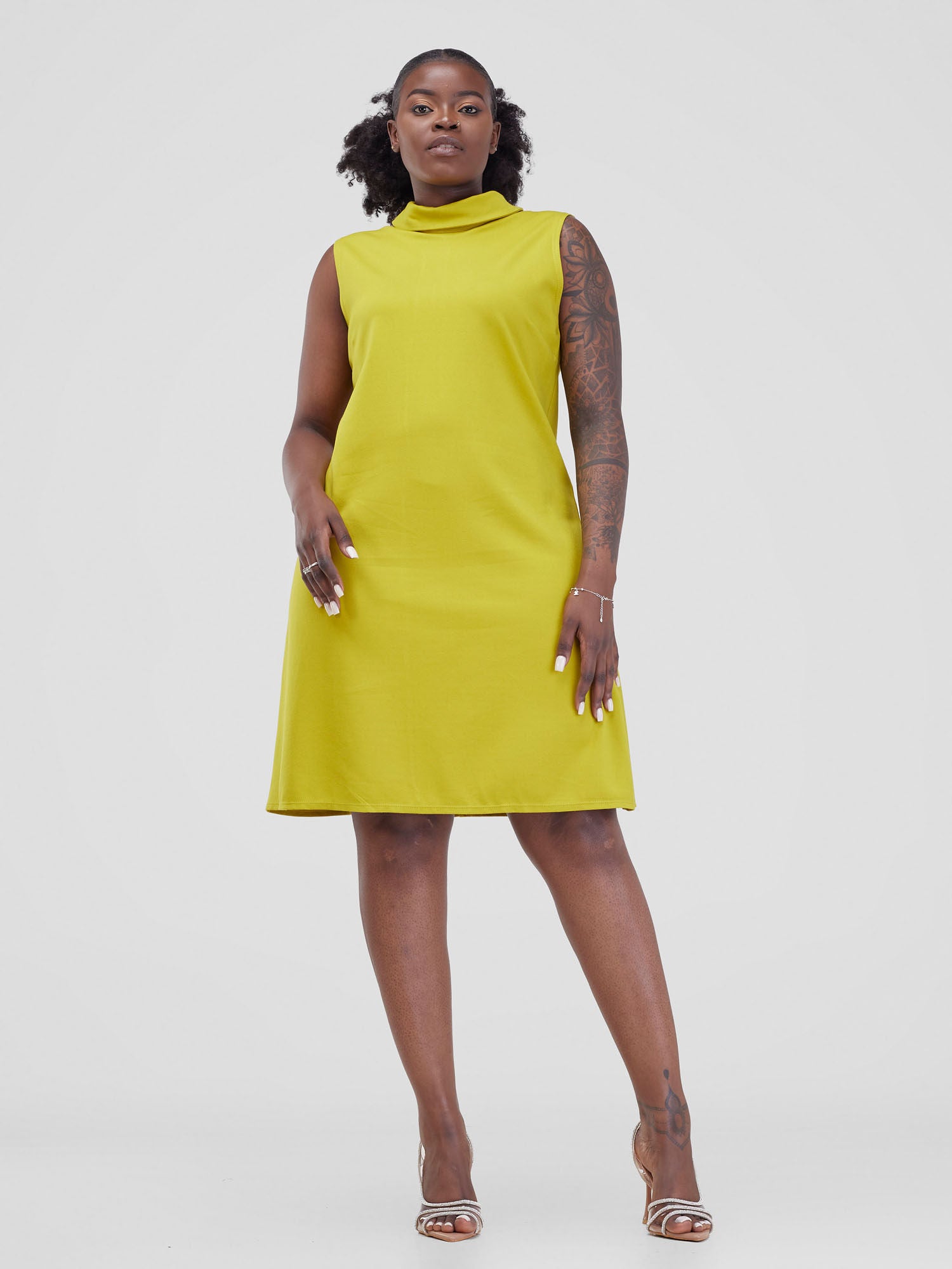 Vivo Chalbi A-line Dress - Olive