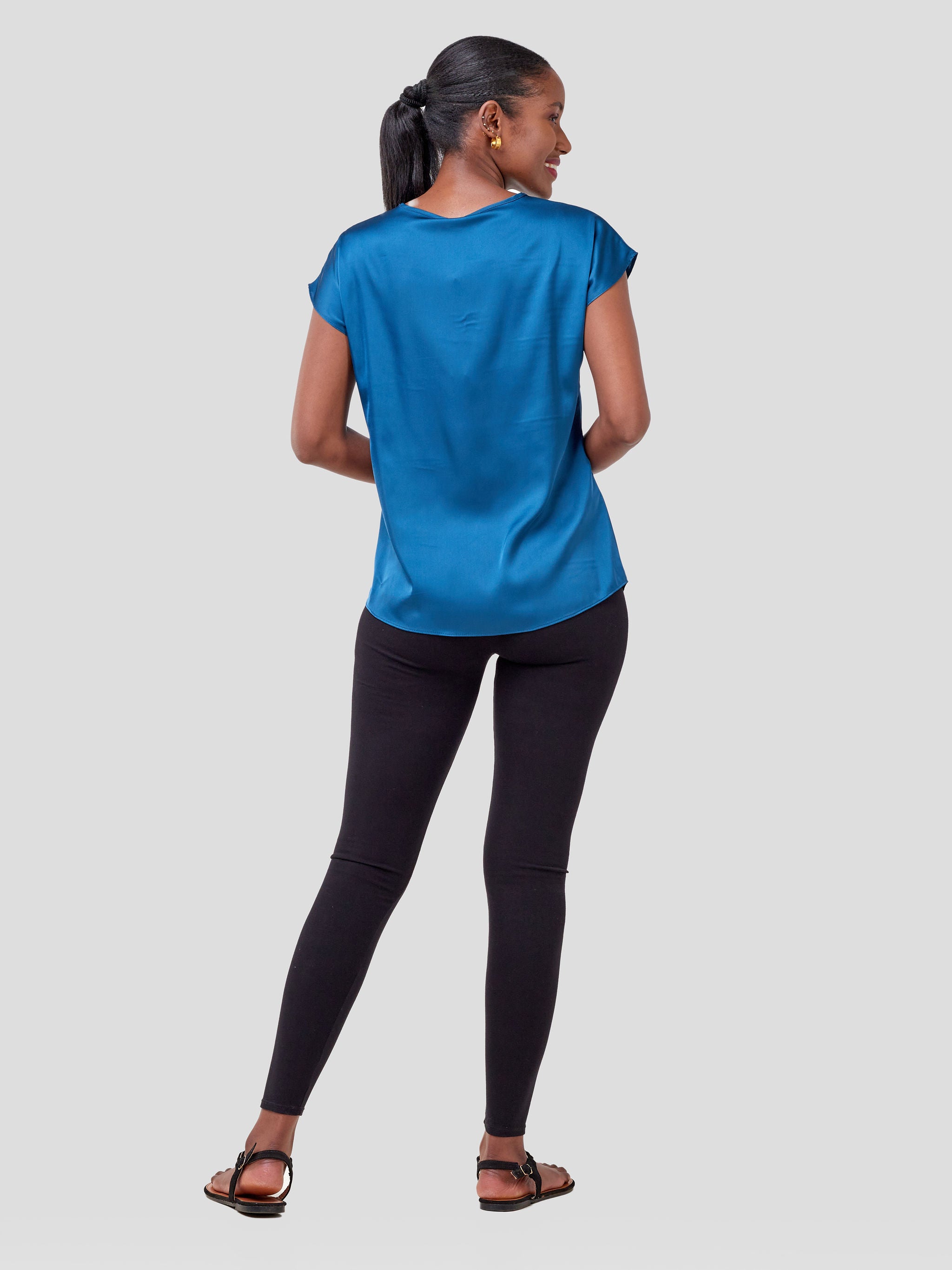 Vivo Thando Drop Shoulder Top - Dark Teal