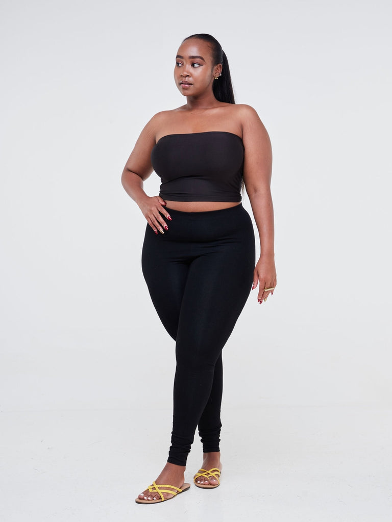 Zoya Basic Jersey Bandeau - Black - Shopzetu