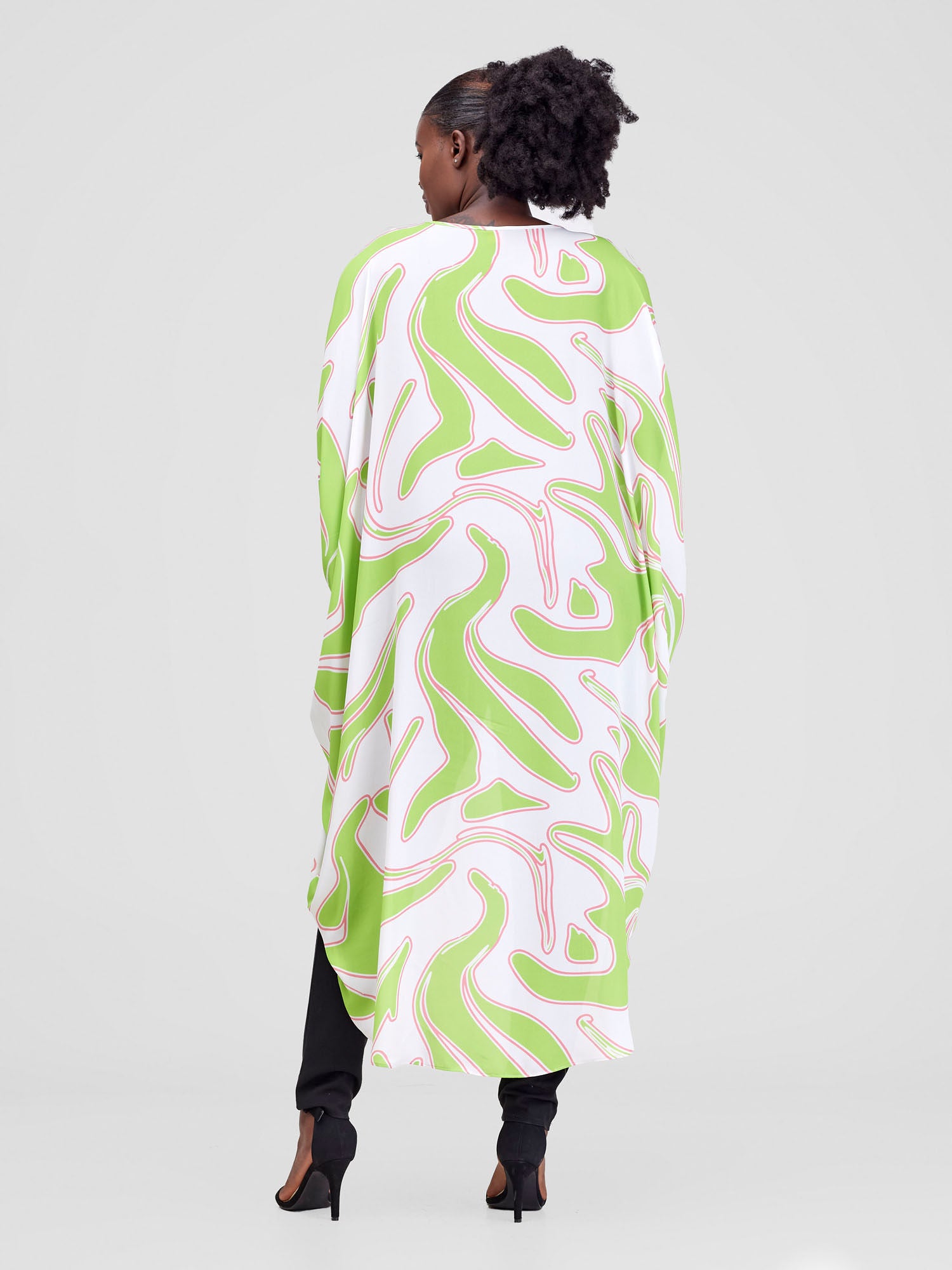 Vivo Hanabi High Low Top - Green / White Zazi Print