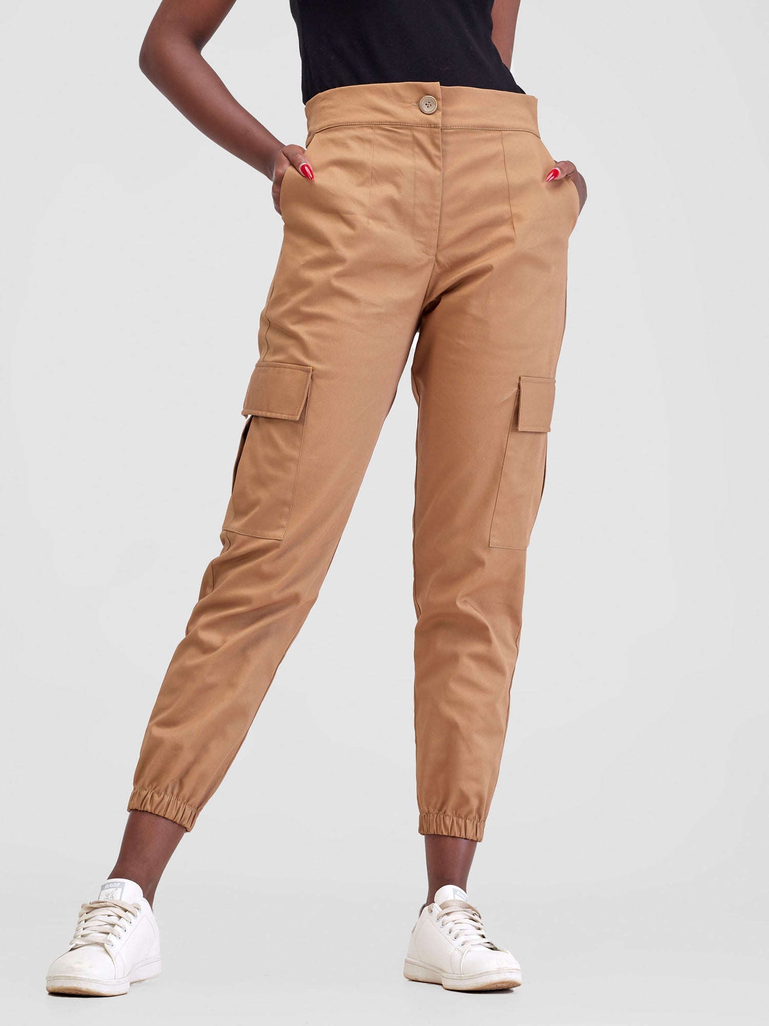 Safari Zene Cargo Joggers - Tan
