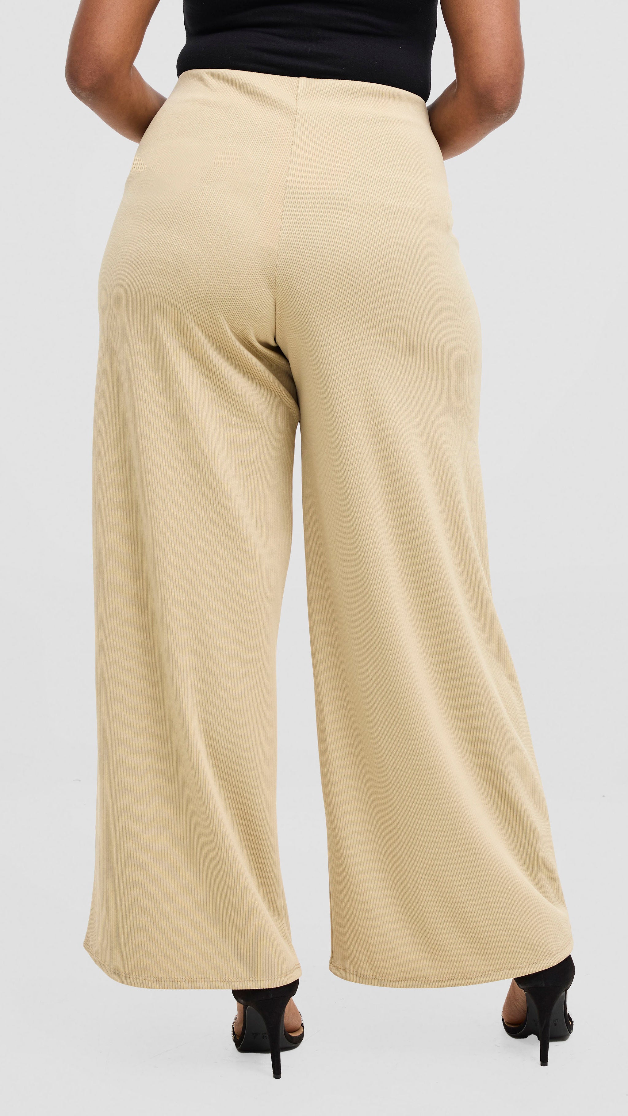 Vivo Chela Wide Leg Pants - Light Taupe