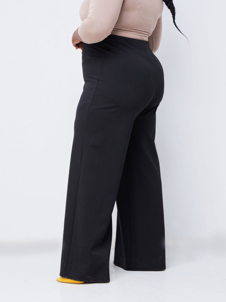 Vivo Upe Wide Leg Pants - Black - Shopzetu