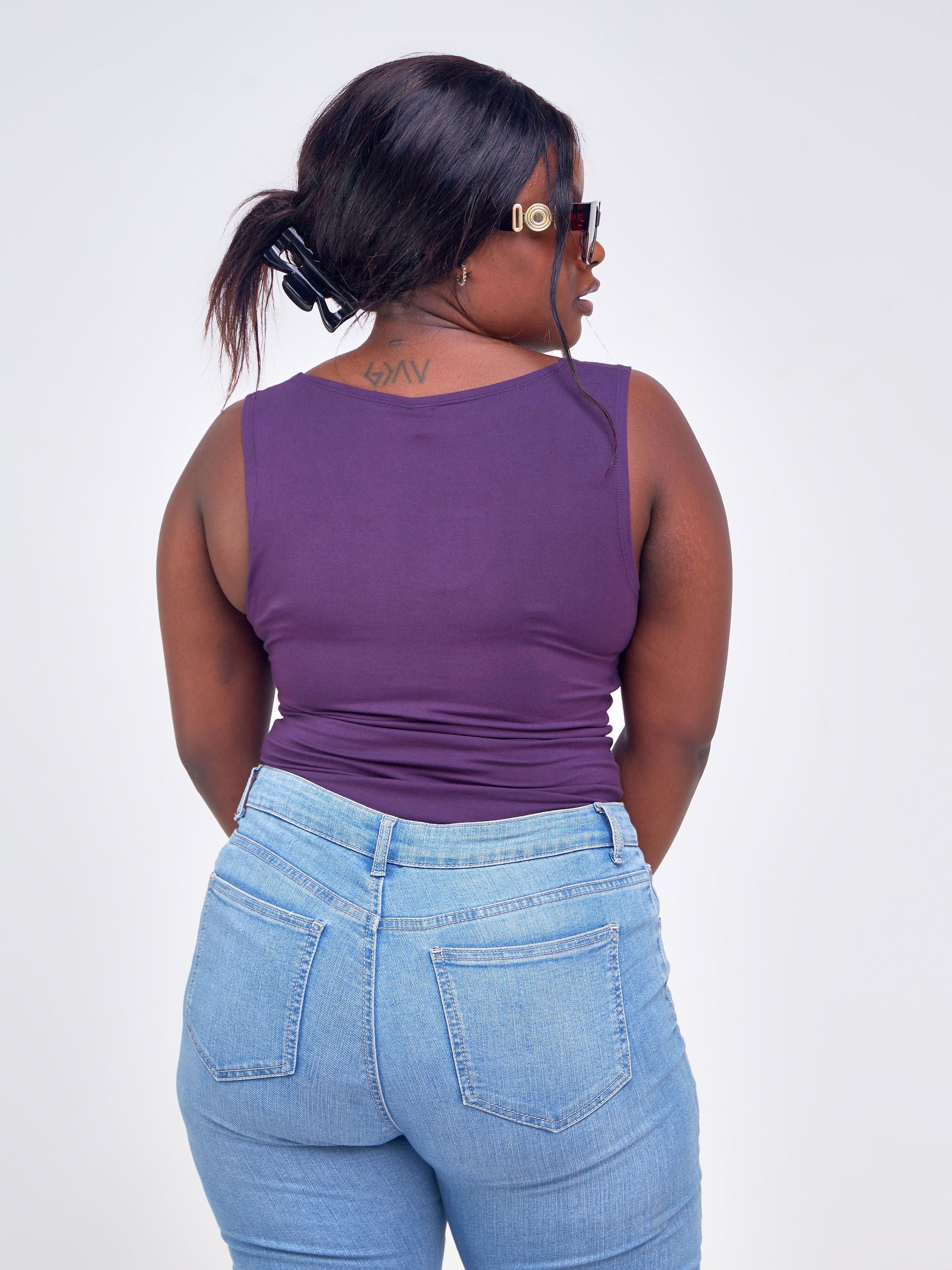 Vivo Basic RT Sleeveless Bodysuit - Purple