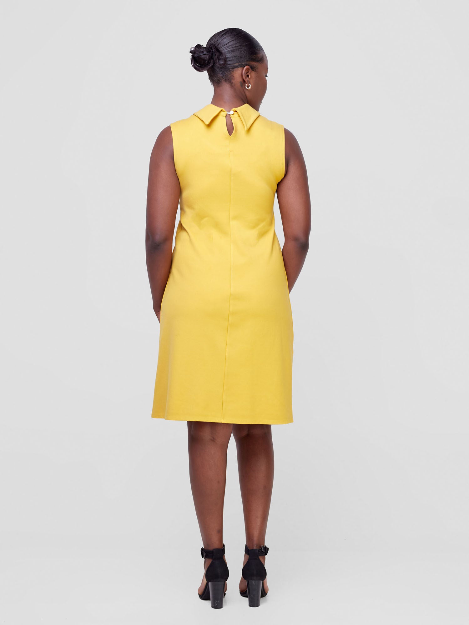 Vivo Chalbi A-line Dress - Mustard