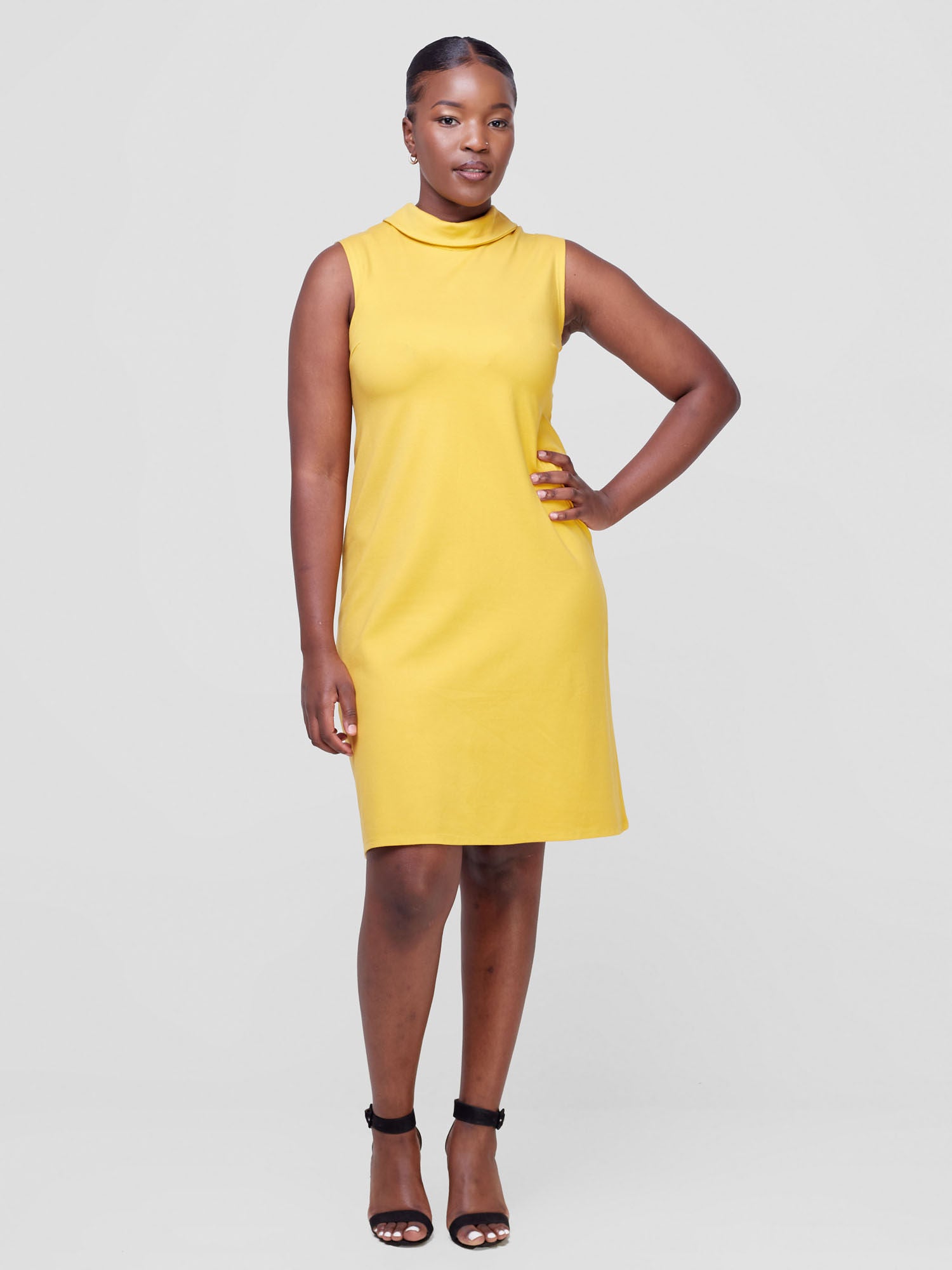 Vivo Chalbi A-line Dress - Mustard