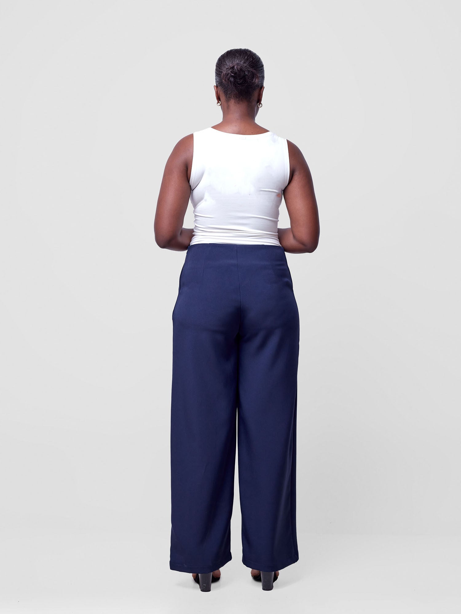 Vivo Pendo Straight Leg Pants - Navy