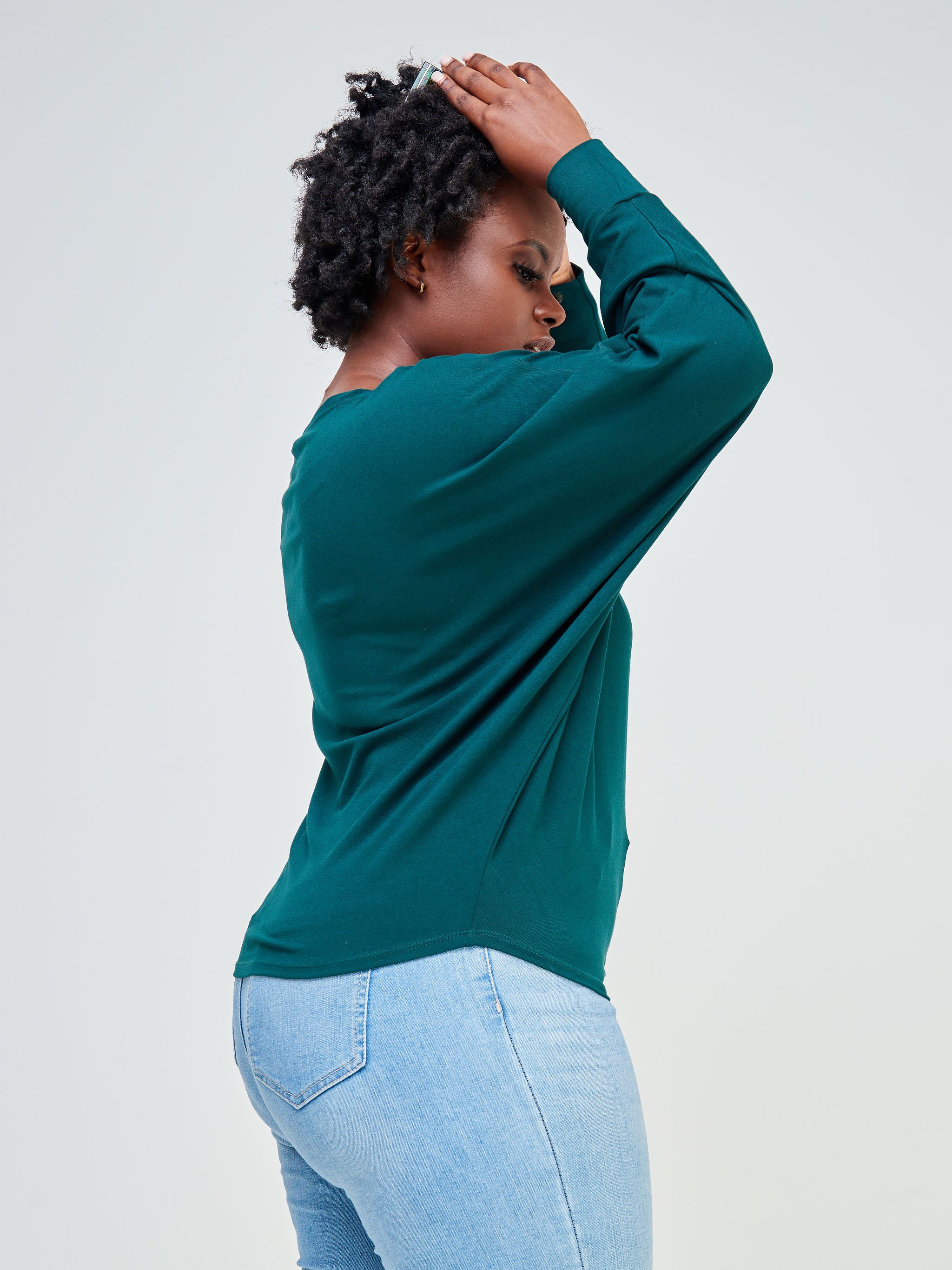 Vivo Bana Batwing Top - Dark Green