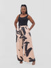 Vivo Beali Wide Leg Pants - Taupe / Black Lea Print